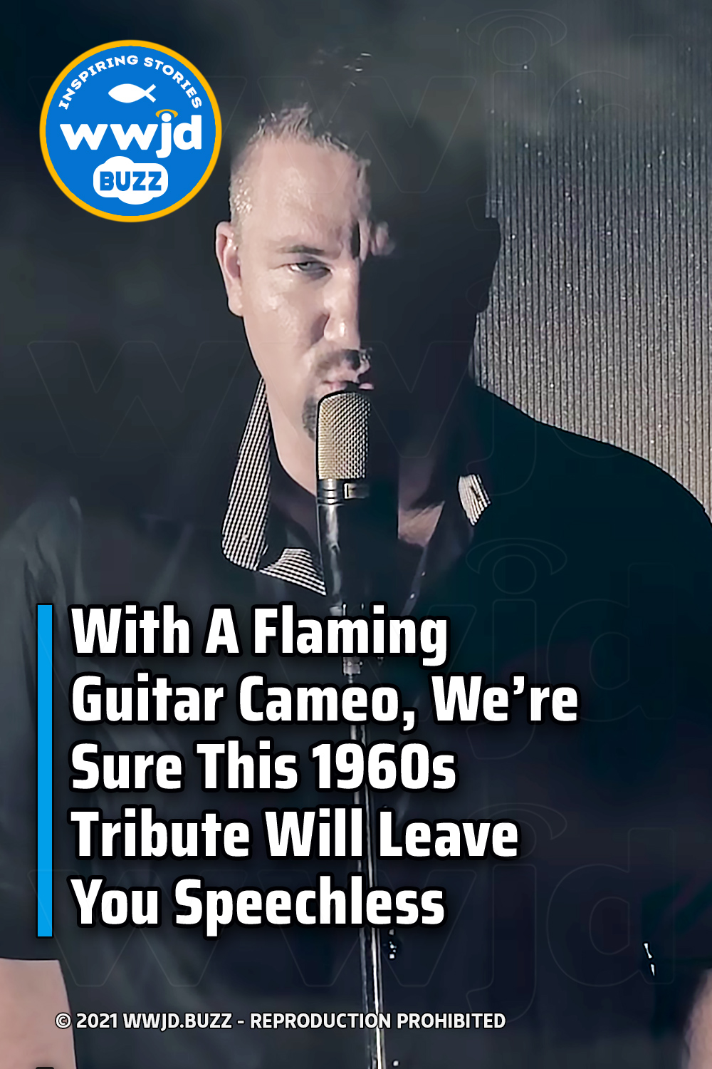 With A Flaming Guitar Cameo, We’re Sure This 1960s Tribute Will Leave You Speechless