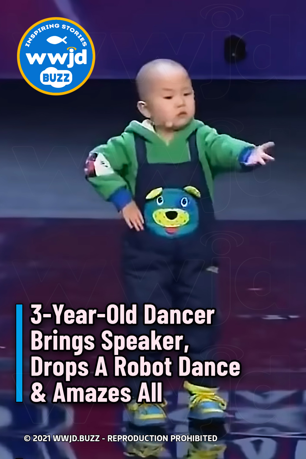 3-Year-Old Dancer Brings Speaker, Drops A Robot Dance & Amazes All