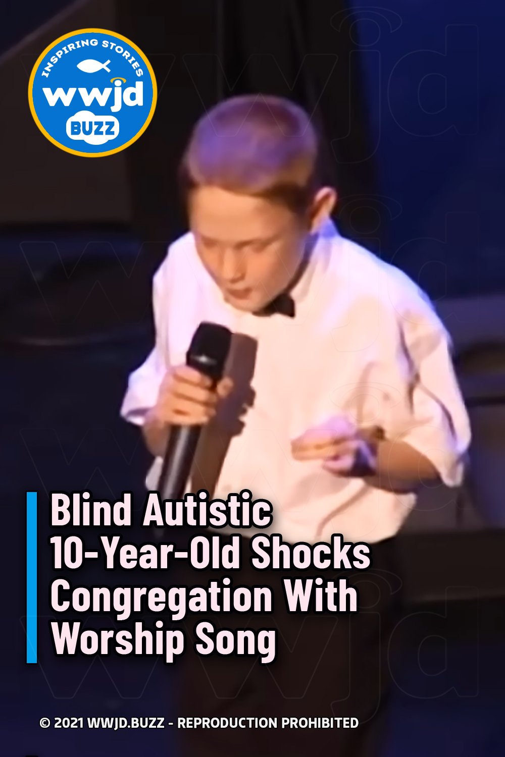 Blind Autistic 10-Year-Old Shocks Congregation With Worship Song