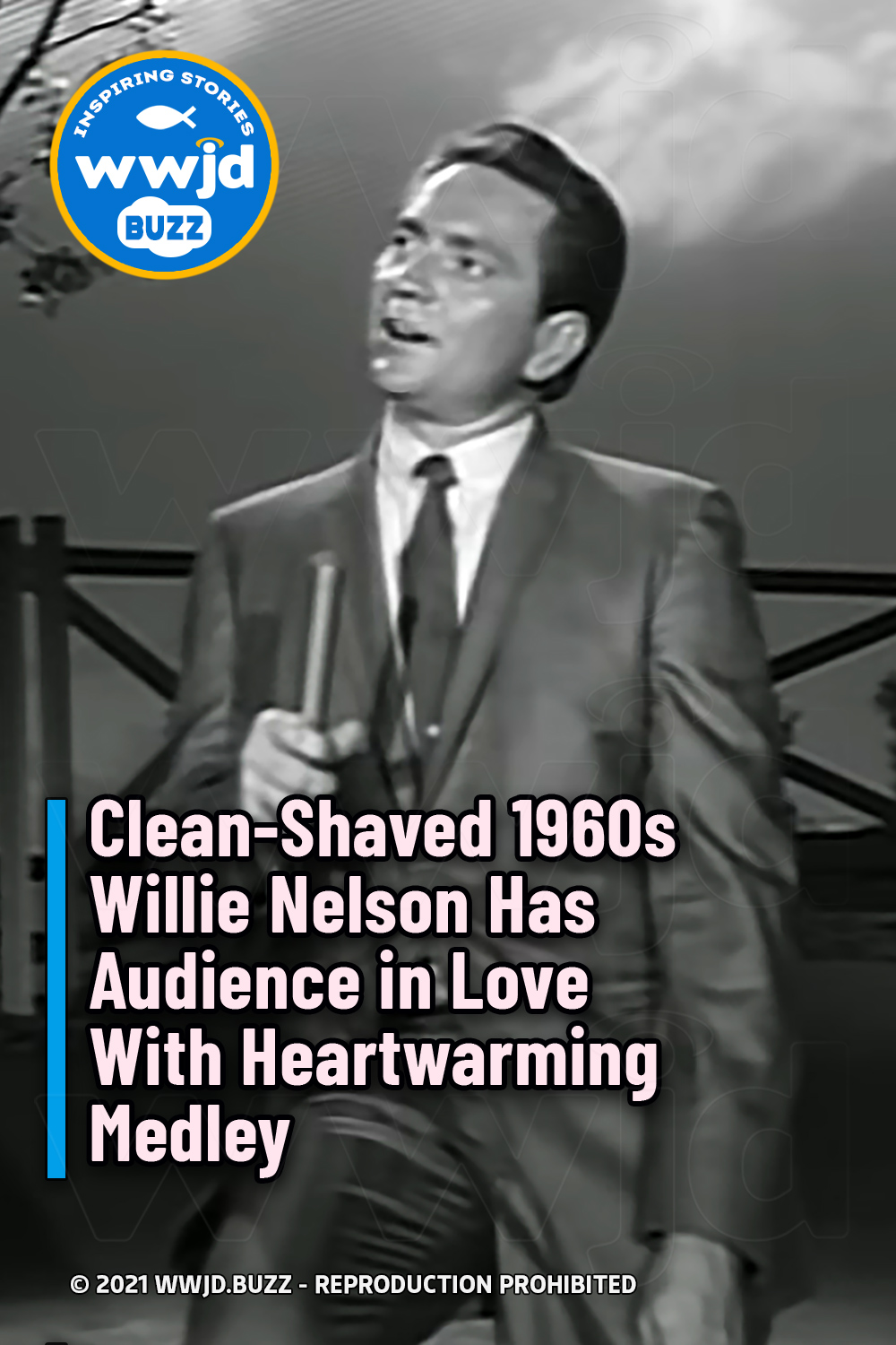 Clean-Shaved 1960s Willie Nelson Has Audience in Love With Heartwarming Medley
