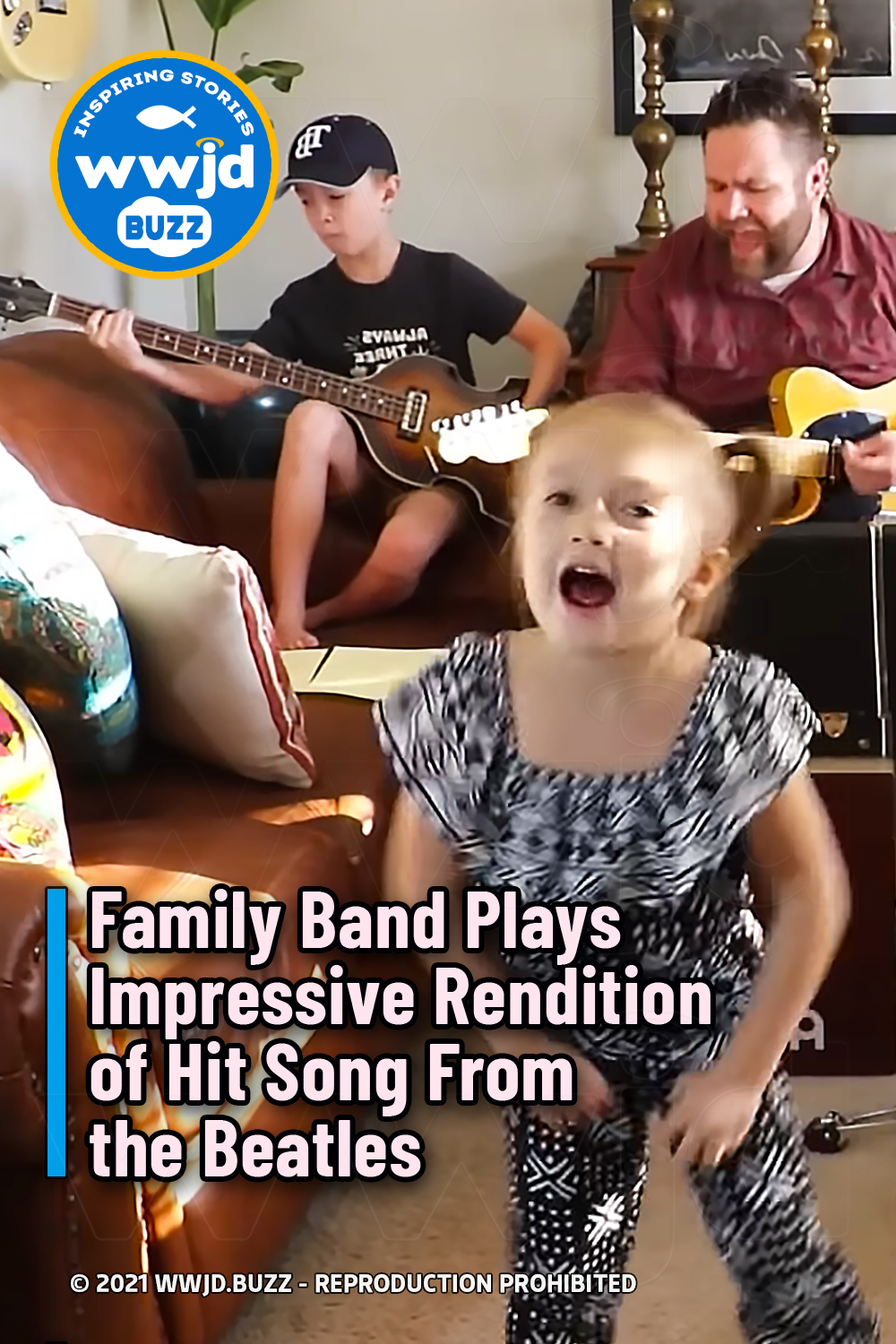 Family Band Plays Impressive Rendition of Hit Song From the Beatles