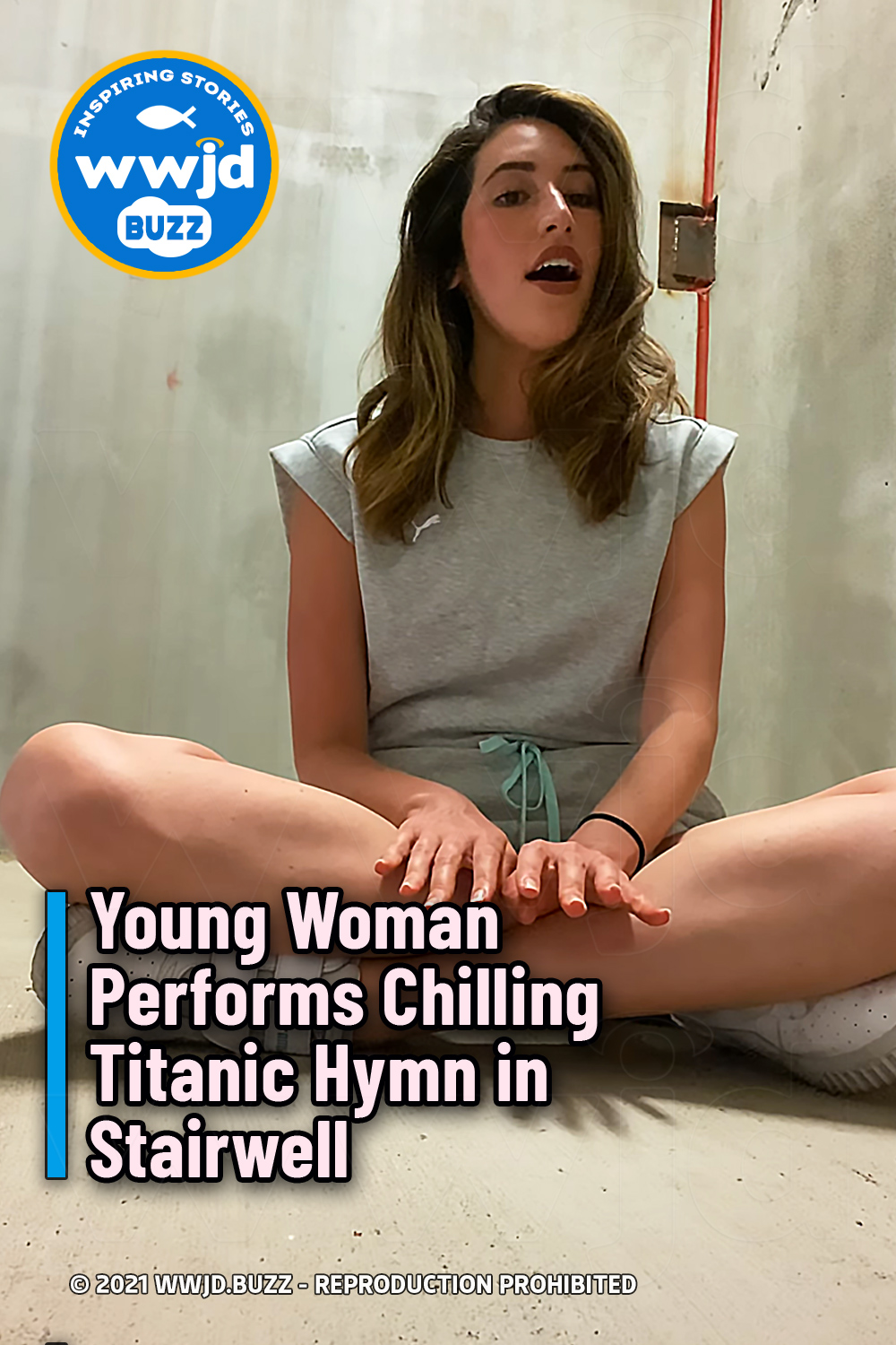 Young Woman Performs Chilling Titanic Hymn in Stairwell