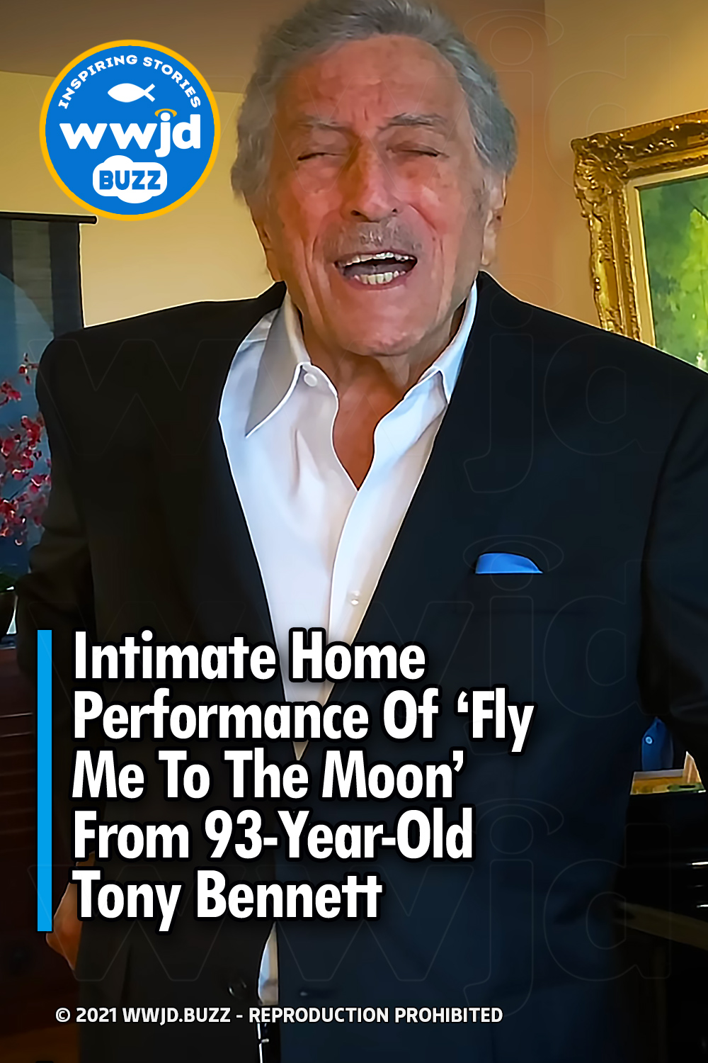 Intimate Home Performance Of ‘Fly Me To The Moon’ From 93-Year-Old Tony Bennett