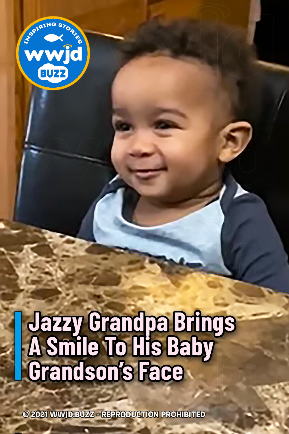 Jazzy Grandpa Brings A Smile To His Baby Grandson’s Face