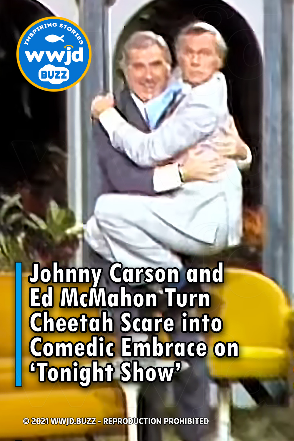 Johnny Carson and Ed McMahon Turn Cheetah Scare into Comedic Embrace on ‘Tonight Show’