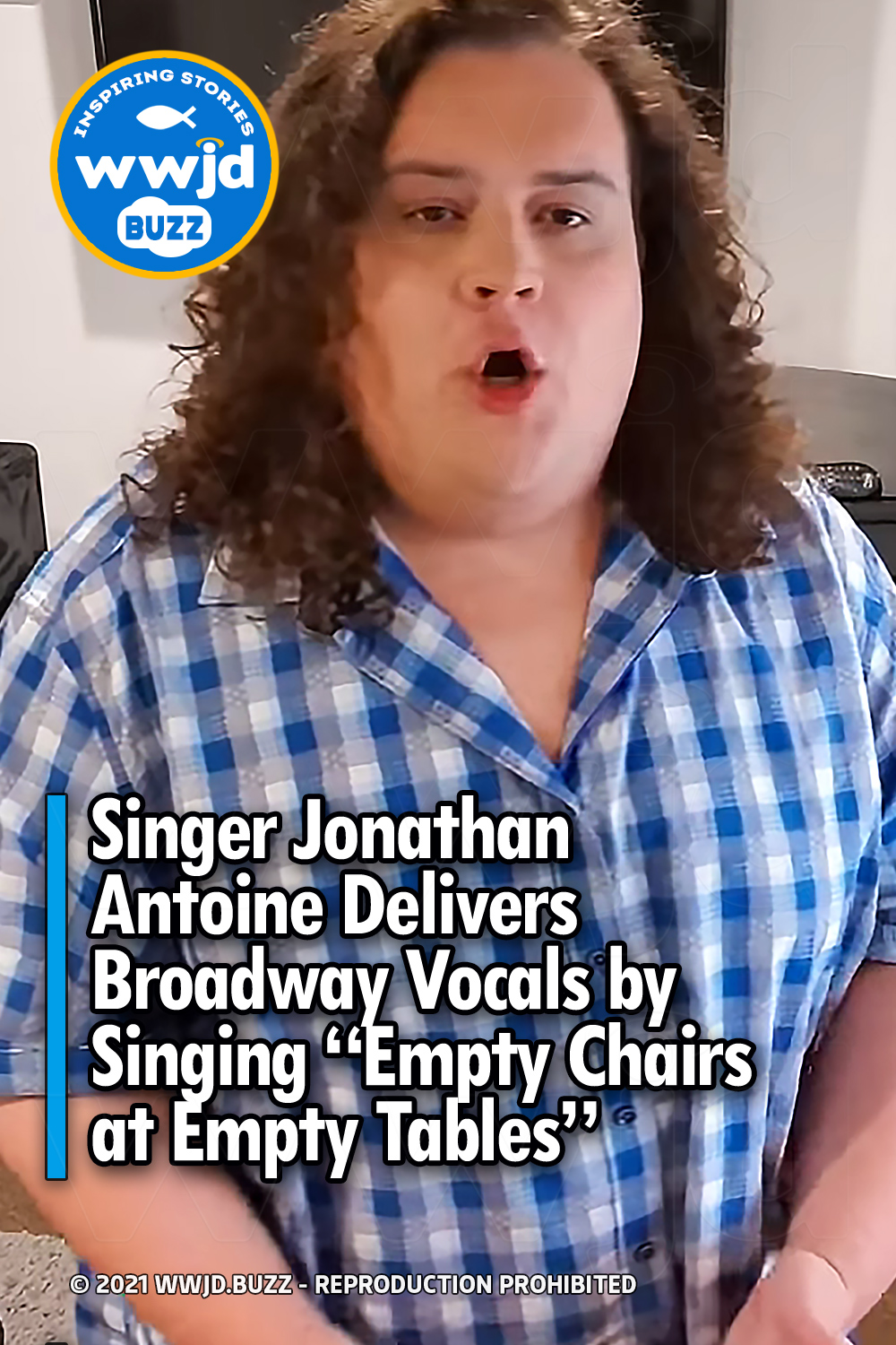 Singer Jonathan Antoine Delivers Broadway Vocals by Singing “Empty Chairs at Empty Tables”