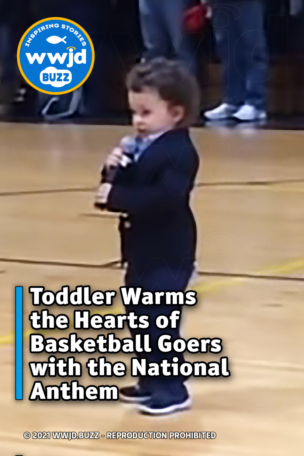 Toddler Warms the Hearts of Basketball Goers with the National Anthem