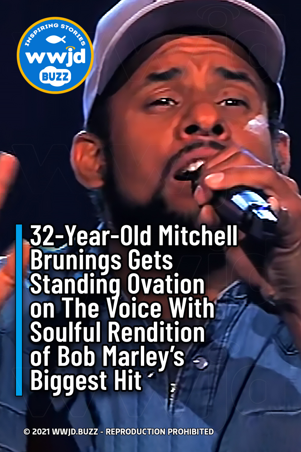 32-Year-Old Mitchell Brunings Gets Standing Ovation on The Voice With Soulful Rendition of Bob Marley’s Biggest Hit