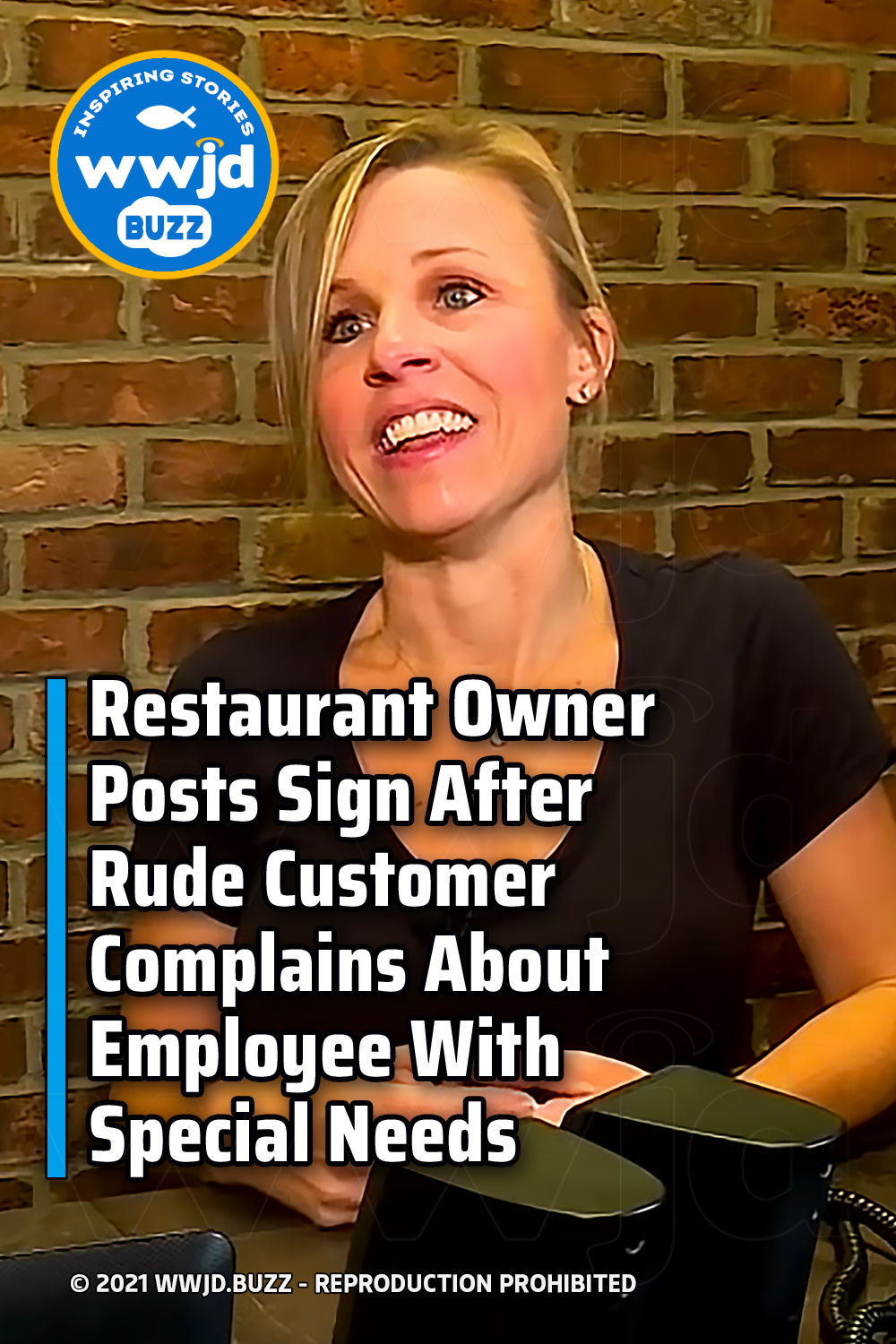 Restaurant Owner Posts Sign After Rude Customer Complains About Employee With Special Needs