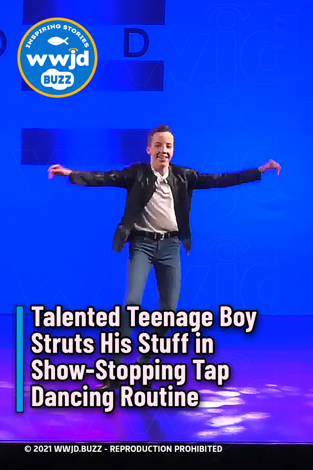 Talented Teenage Boy Struts His Stuff in Show-Stopping Tap Dancing Routine