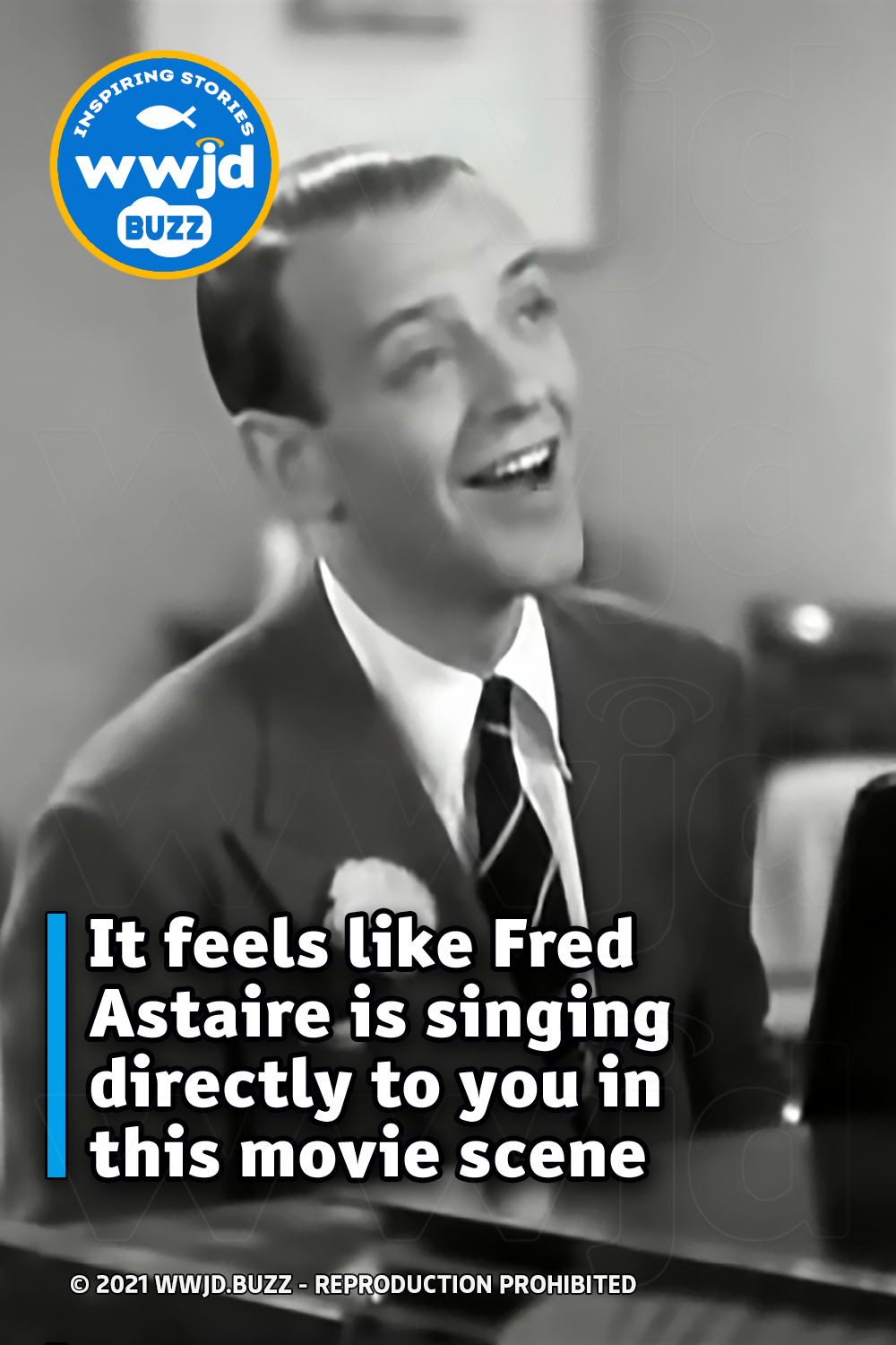 It feels like Fred Astaire is singing directly to you in this movie scene
