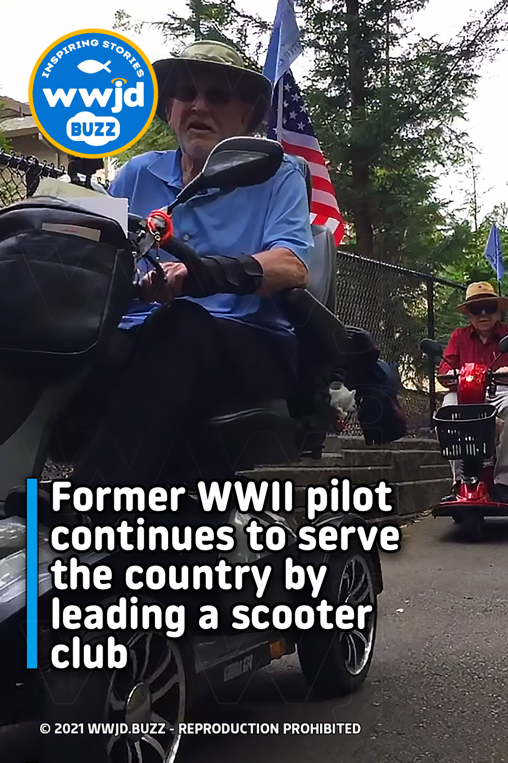 Former WWII pilot continues to serve the country by leading a scooter club