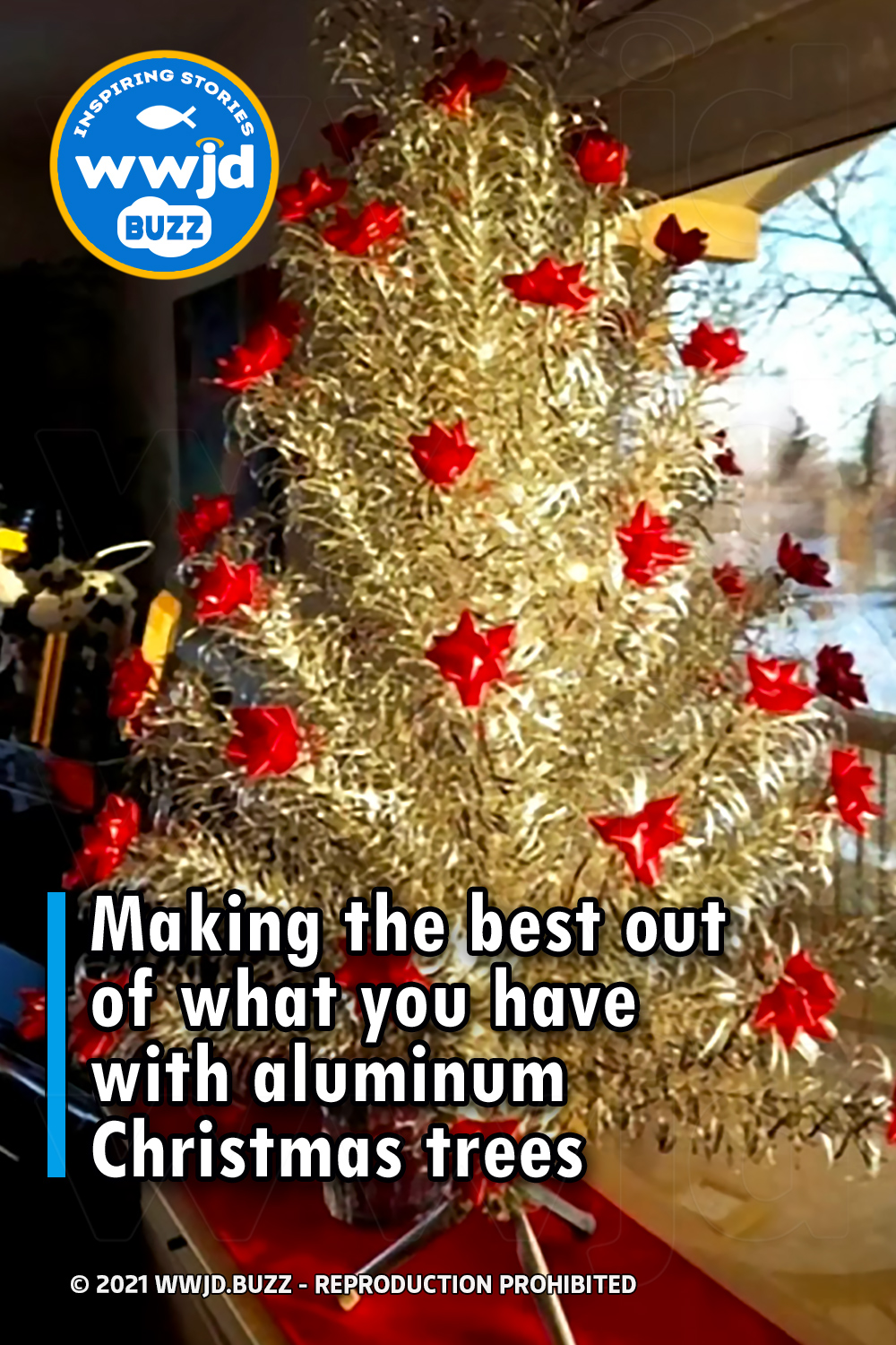 Making the best out of what you have with aluminum Christmas trees
