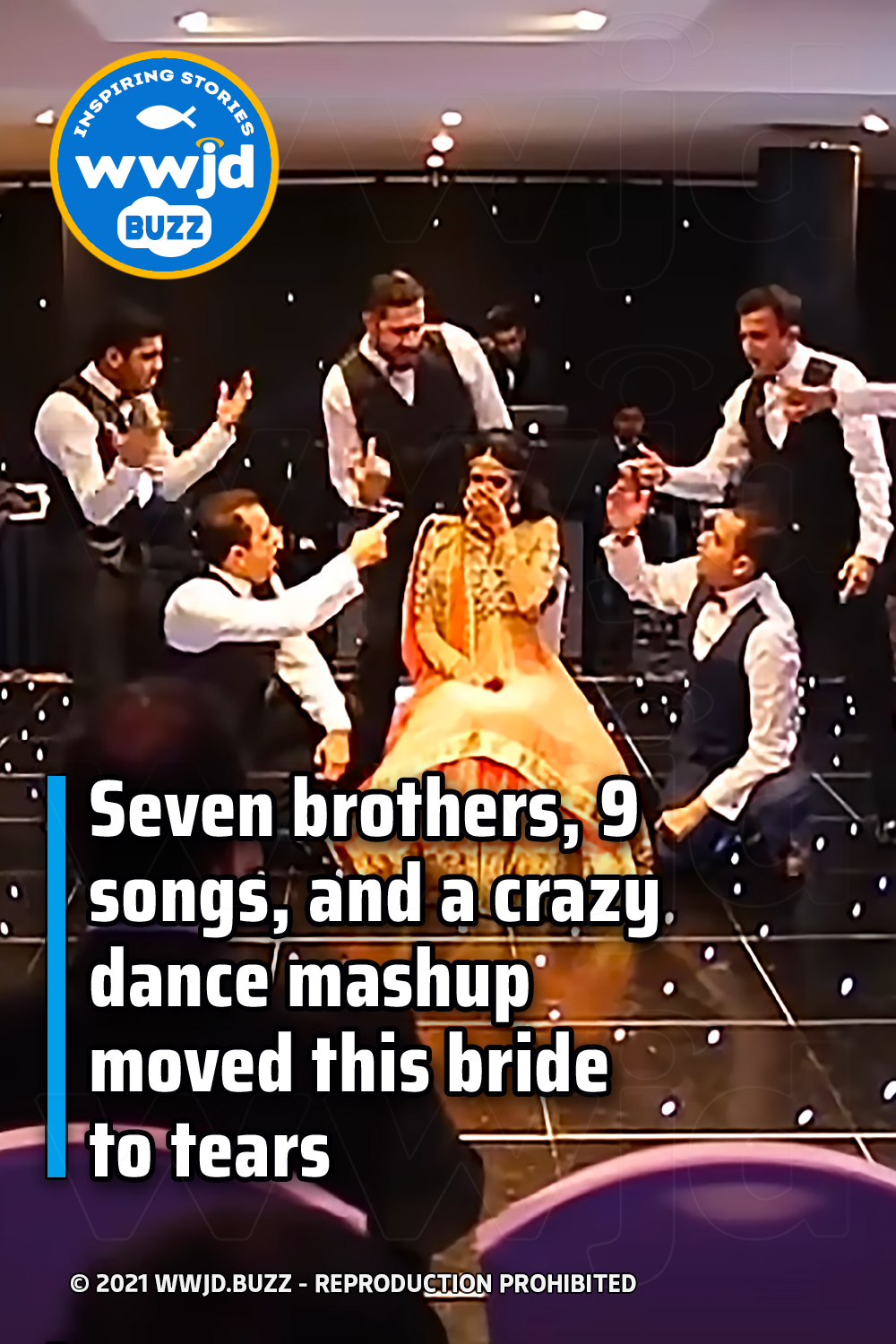 Seven brothers, 9 songs, and a crazy dance mashup moved this bride to tears