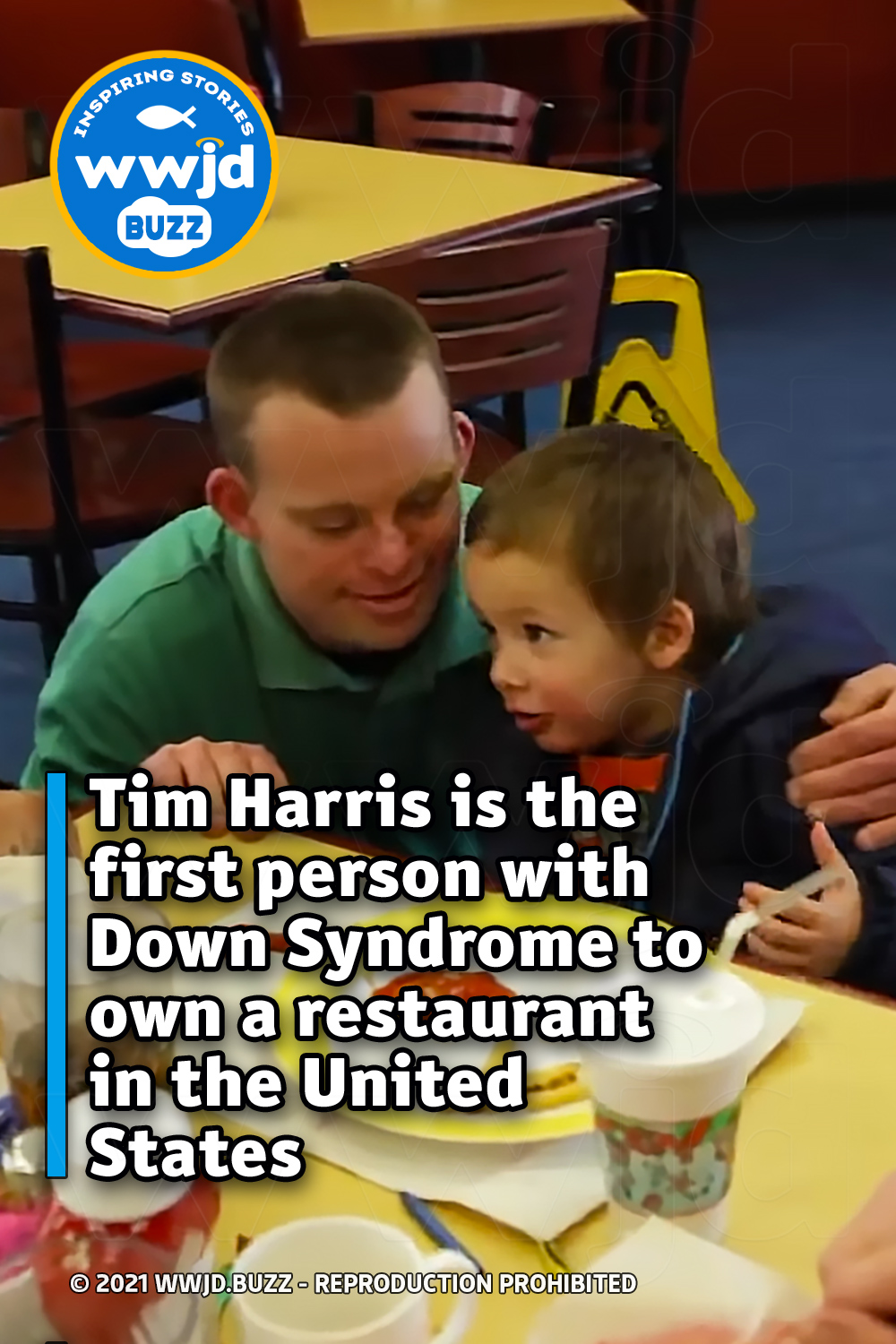 Tim Harris is the first person with Down Syndrome to own a restaurant in the United States