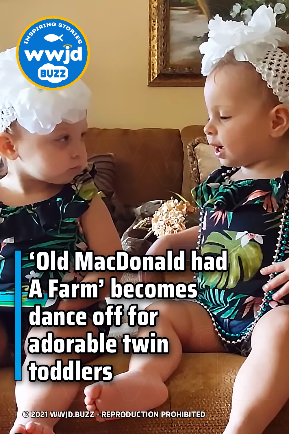 ‘Old MacDonald had A Farm’ becomes dance off for adorable twin toddlers