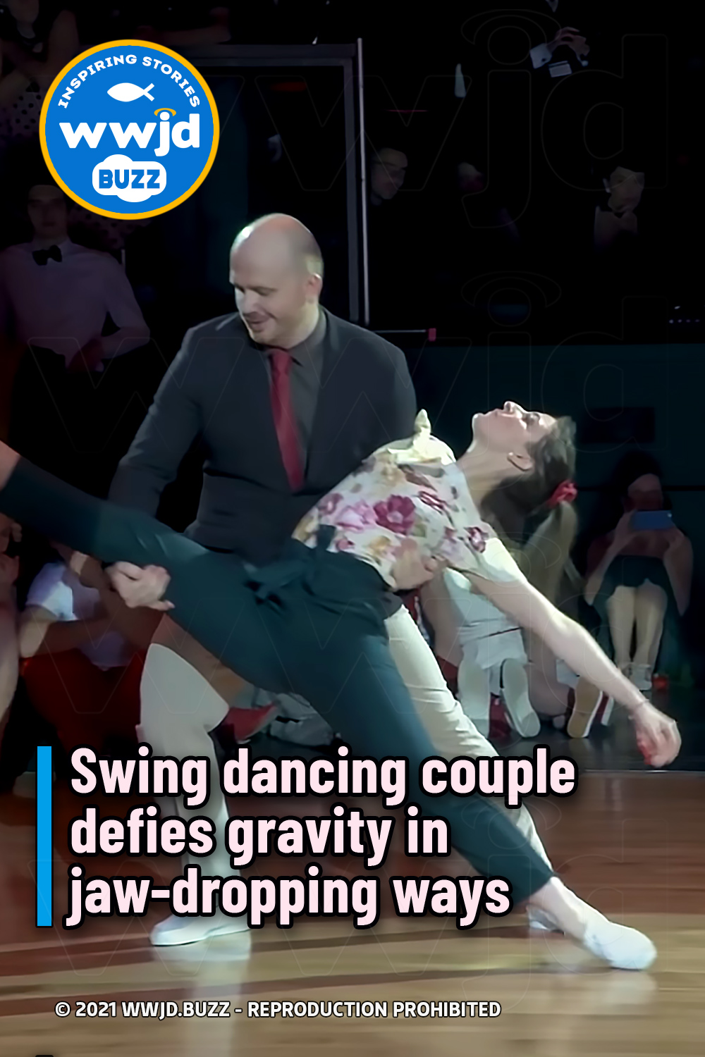 Swing dancing couple defies gravity in jaw-dropping ways