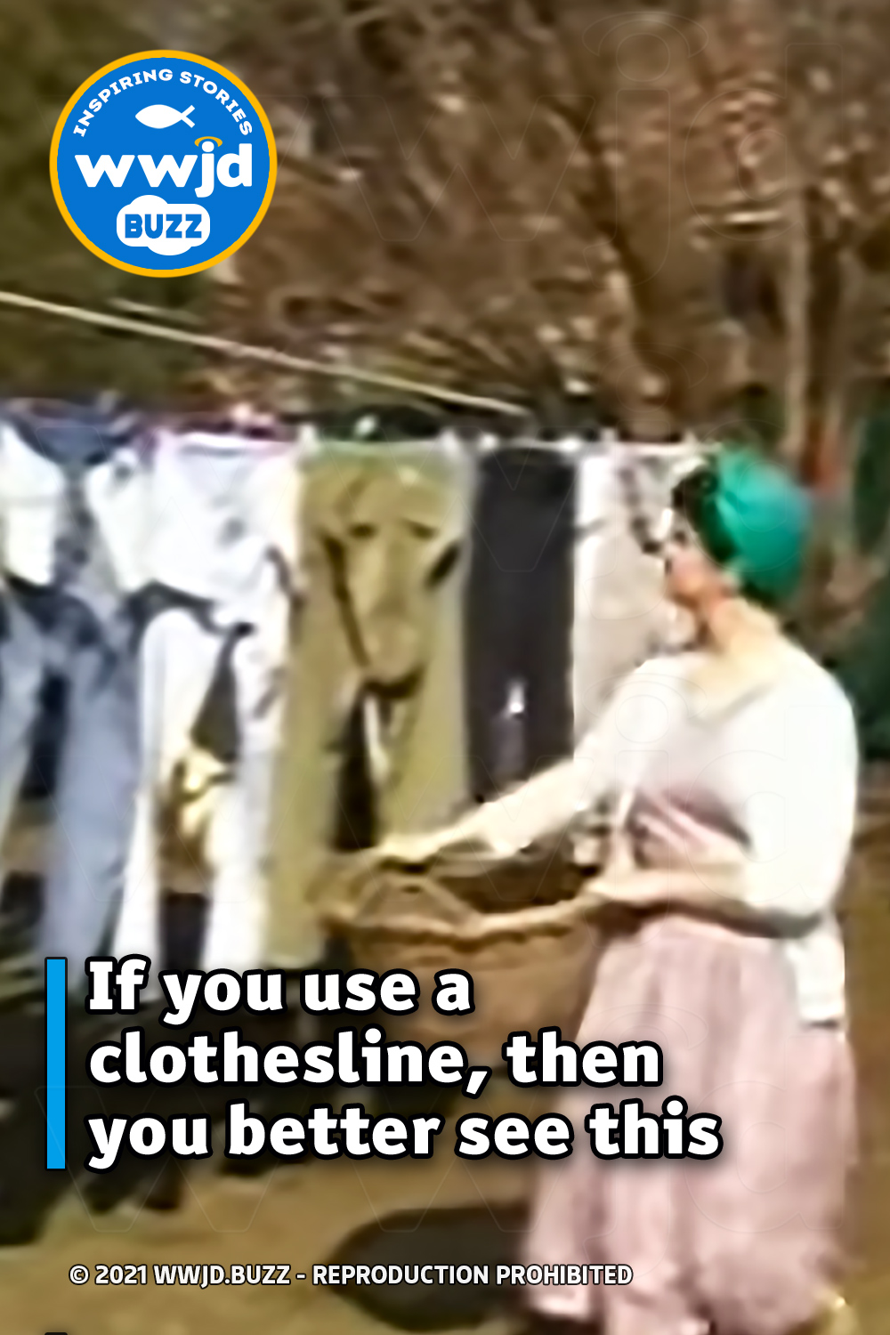 If you use a clothesline, then you better see this