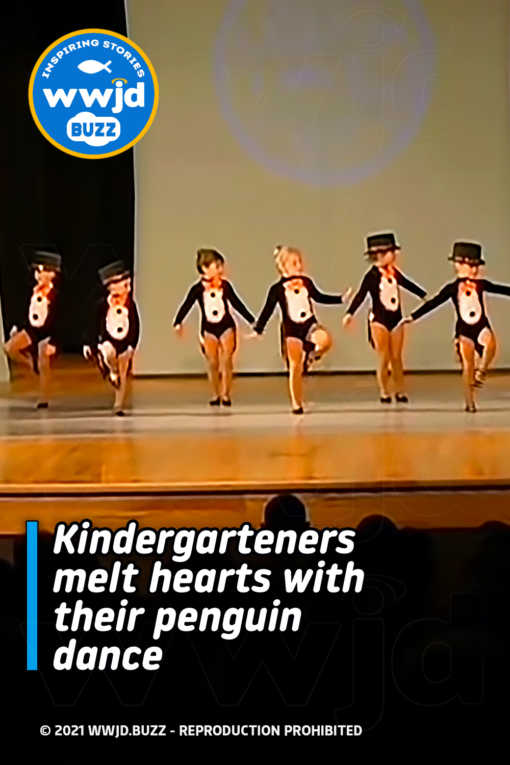 Kindergarteners melt hearts with their penguin dance