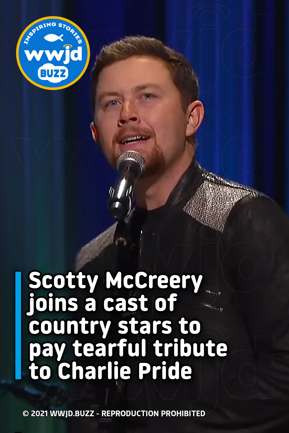Scotty McCreery joins a cast of country stars to pay tearful tribute to Charlie Pride