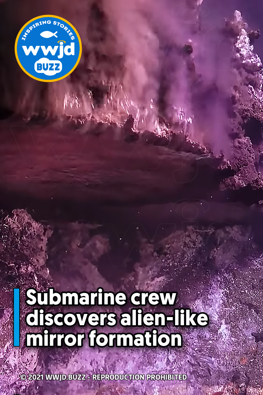 Submarine crew discovers alien-like mirror formation