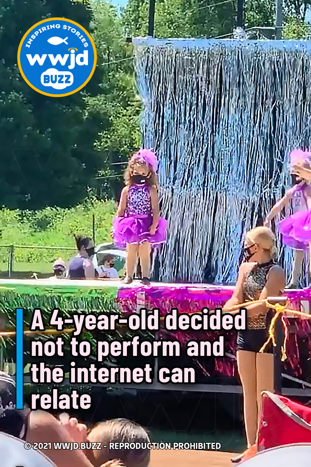 A 4-year-old decided not to perform and the internet can relate