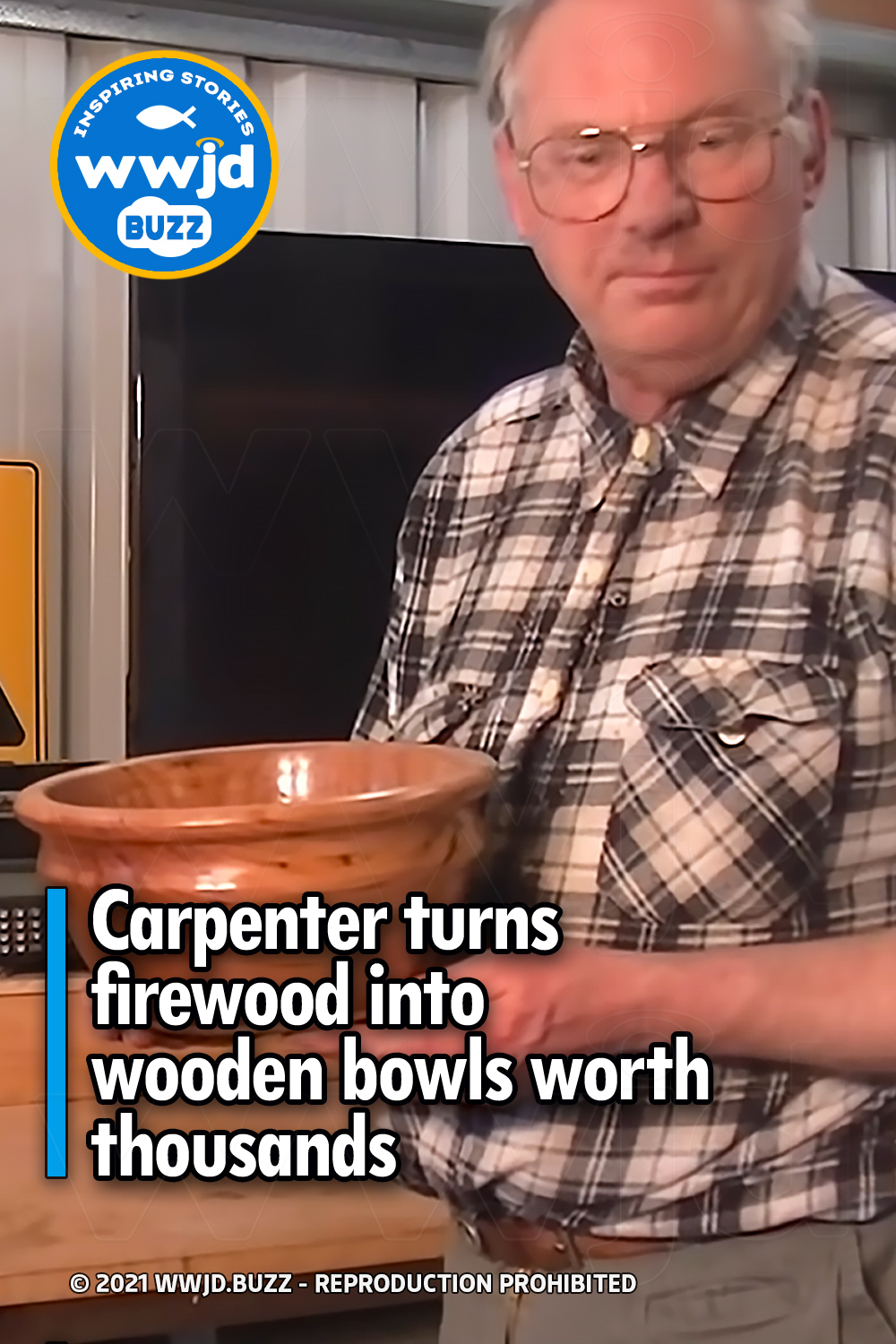 Carpenter turns firewood into wooden bowls worth thousands