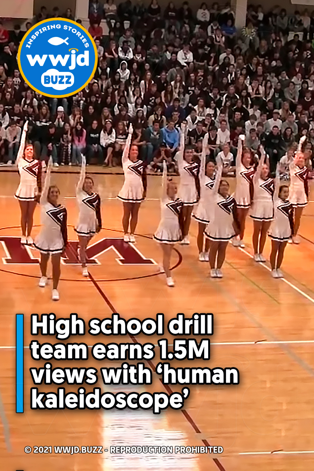 High school drill team earns 1.5M views with ‘human kaleidoscope’