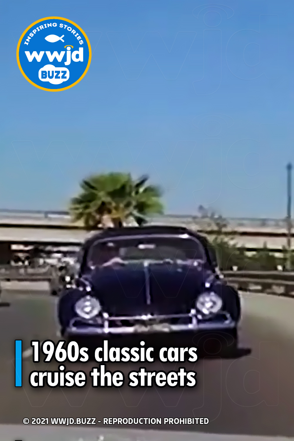 1960s classic cars cruise the streets