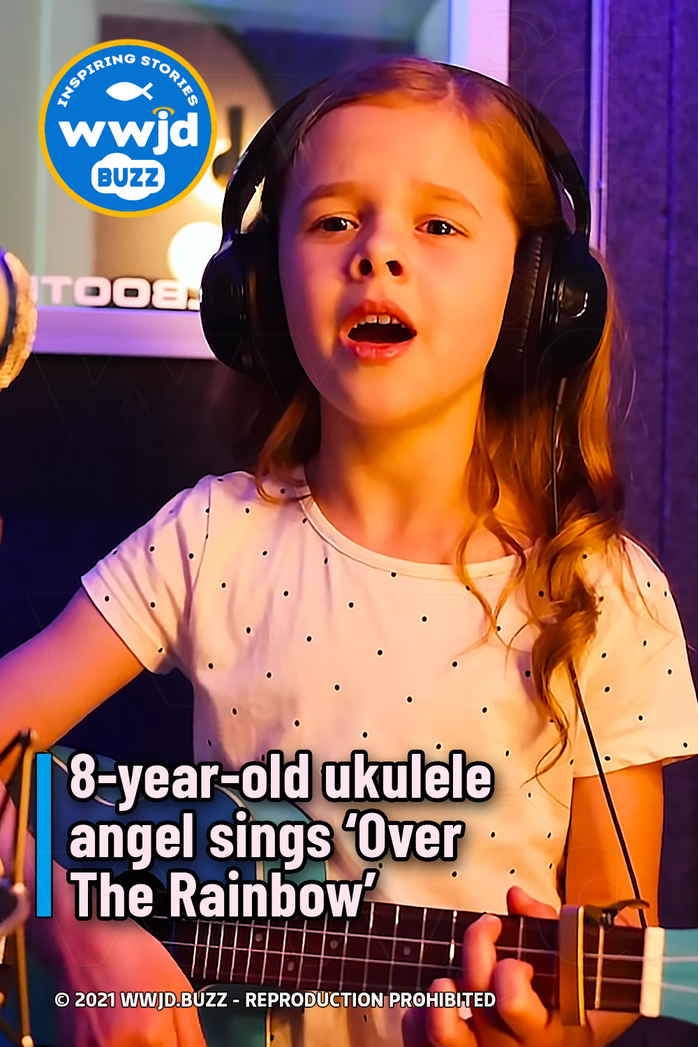 8-year-old ukulele angel sings ‘Over The Rainbow’