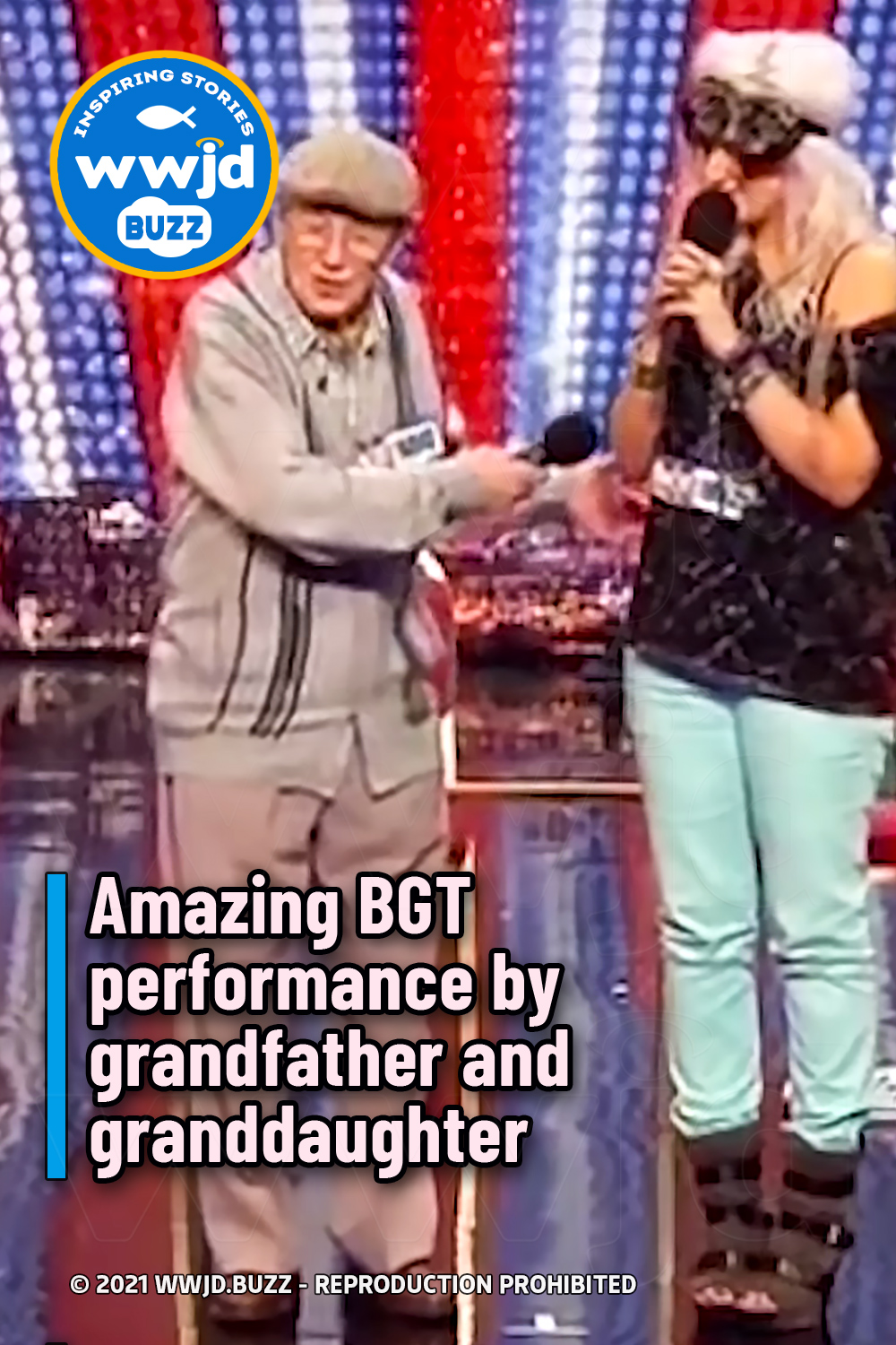 Amazing BGT performance by grandfather and granddaughter