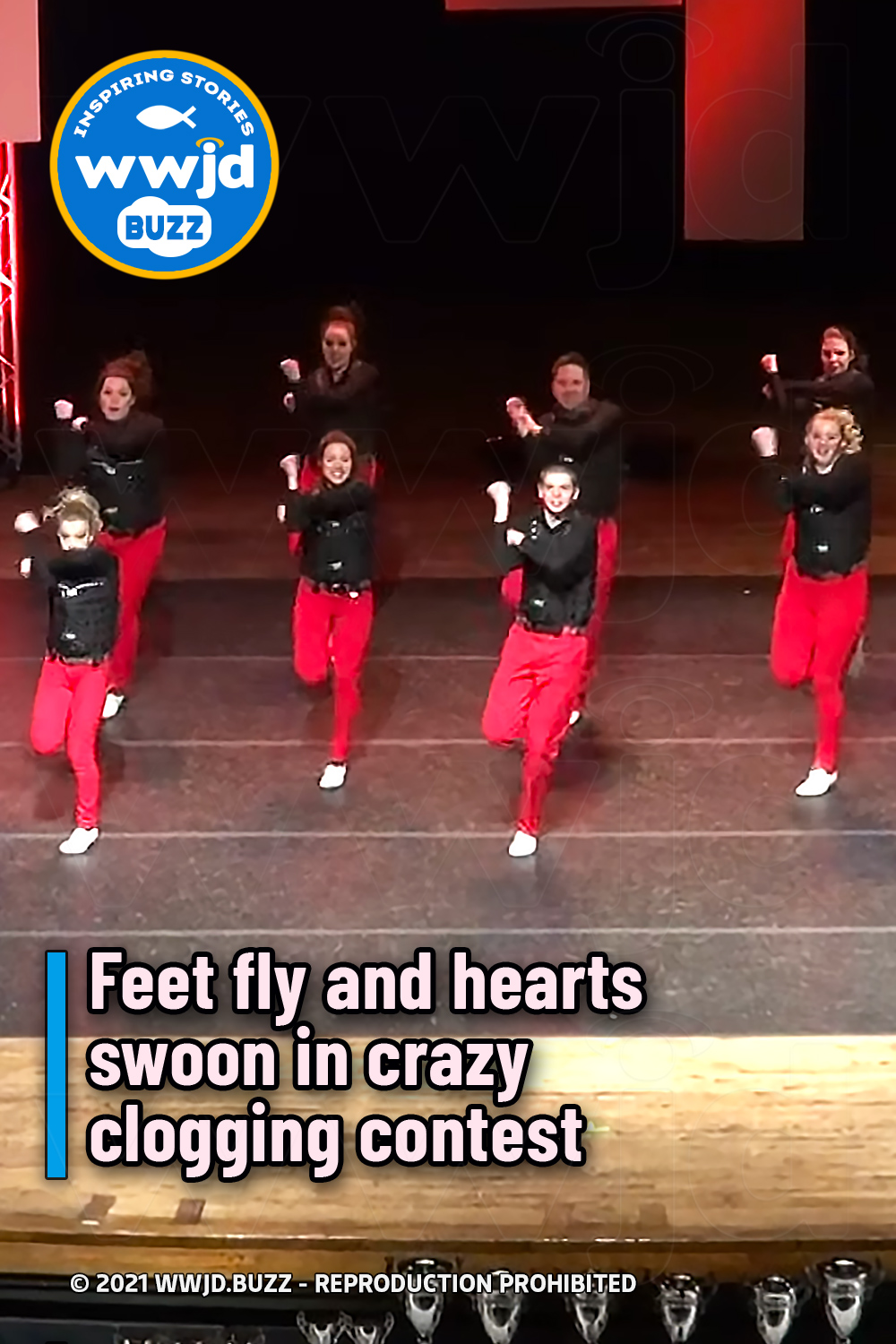 Feet fly and hearts swoon in crazy clogging contest