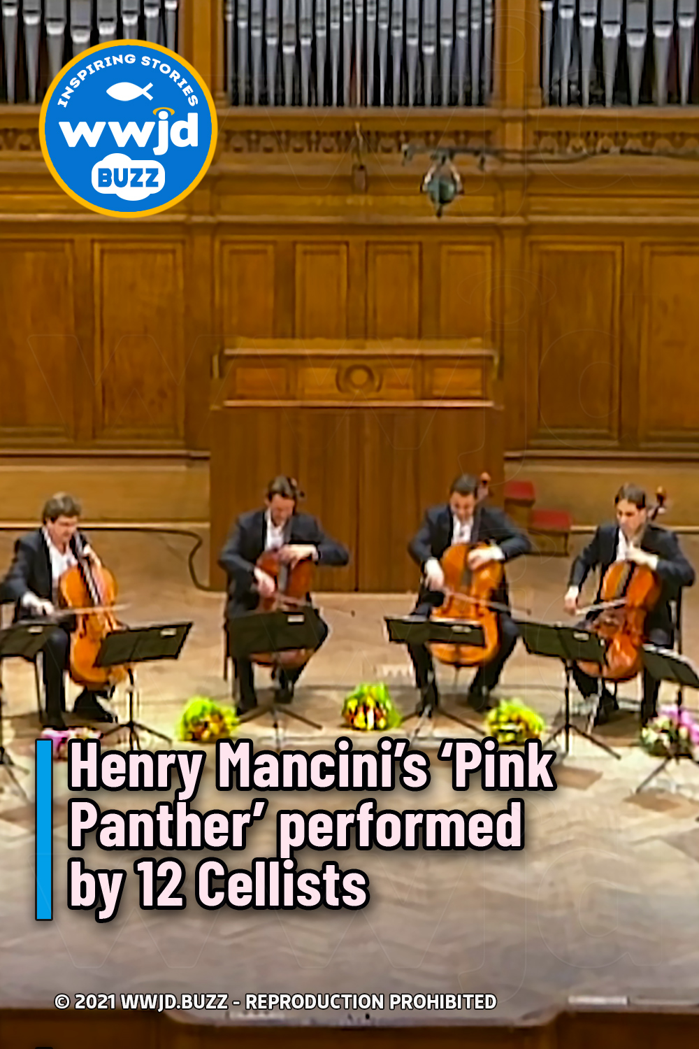 Henry Mancini’s ‘Pink Panther’ performed by 12 Cellists