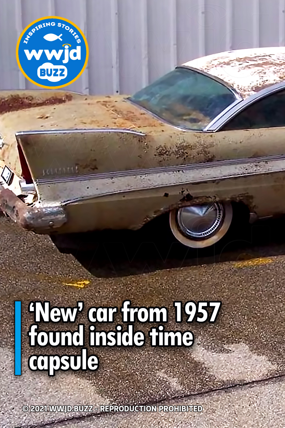 ‘New’ car from 1957 found inside time capsule