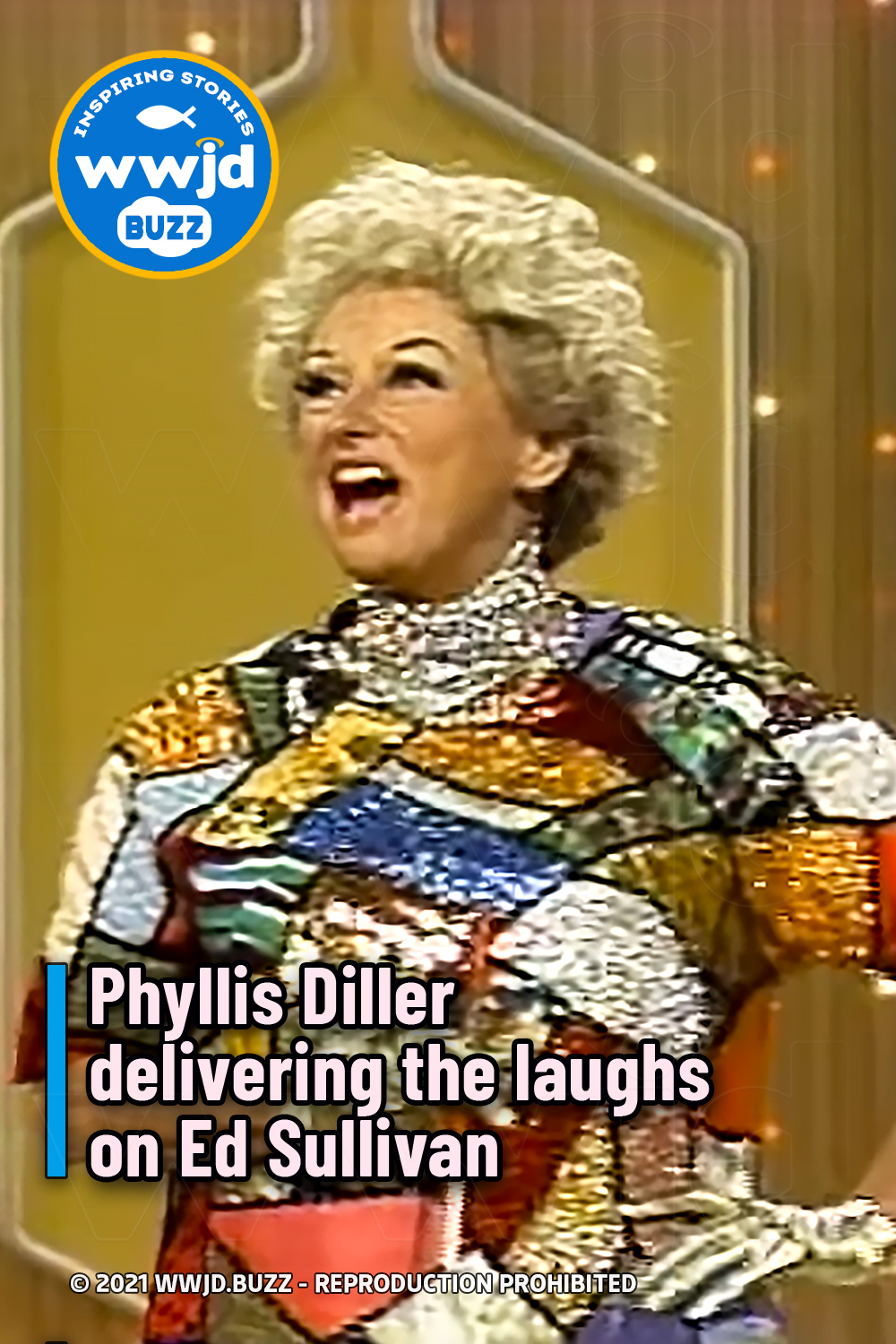 Phyllis Diller delivering the laughs on Ed Sullivan