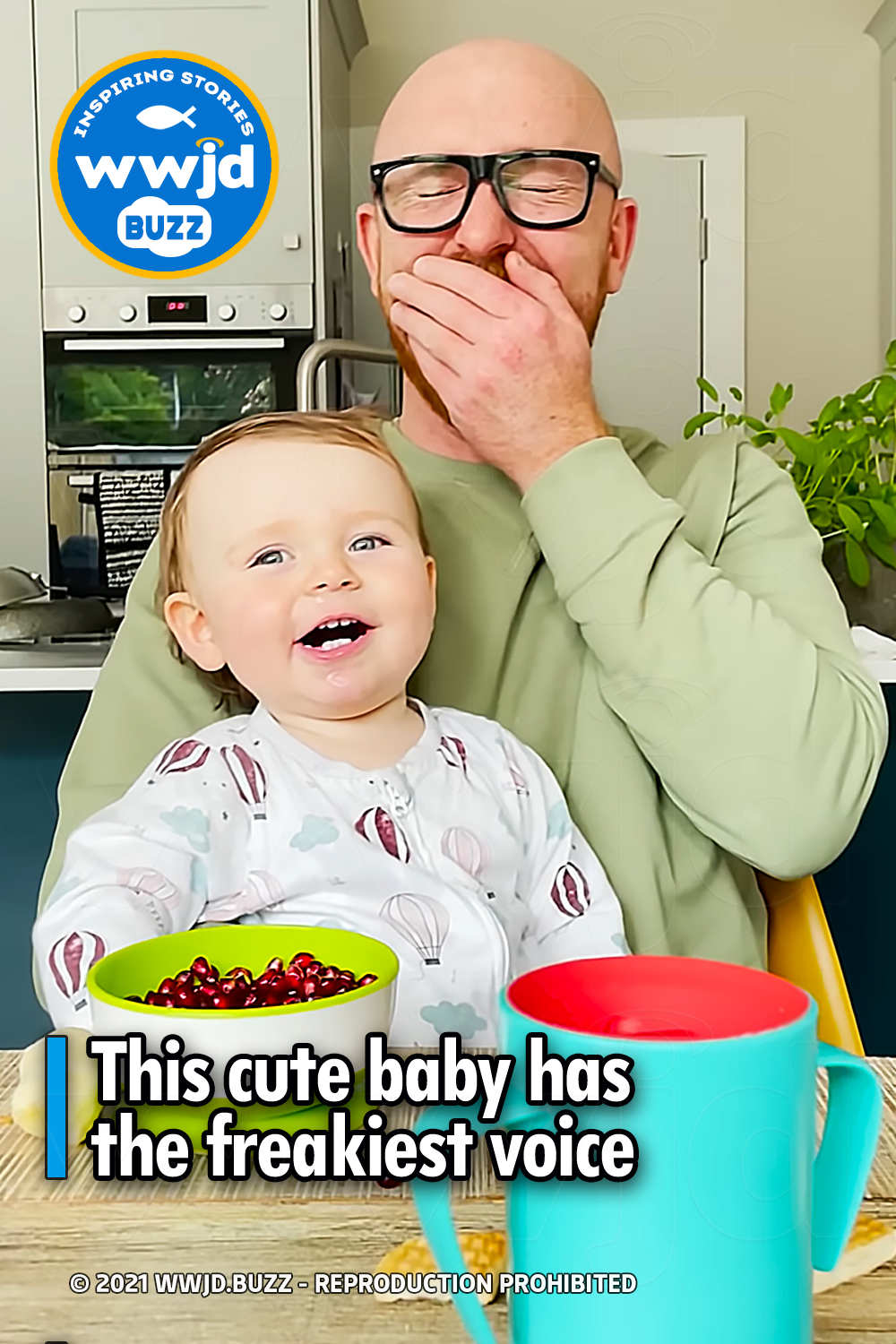 This cute baby has the freakiest voice