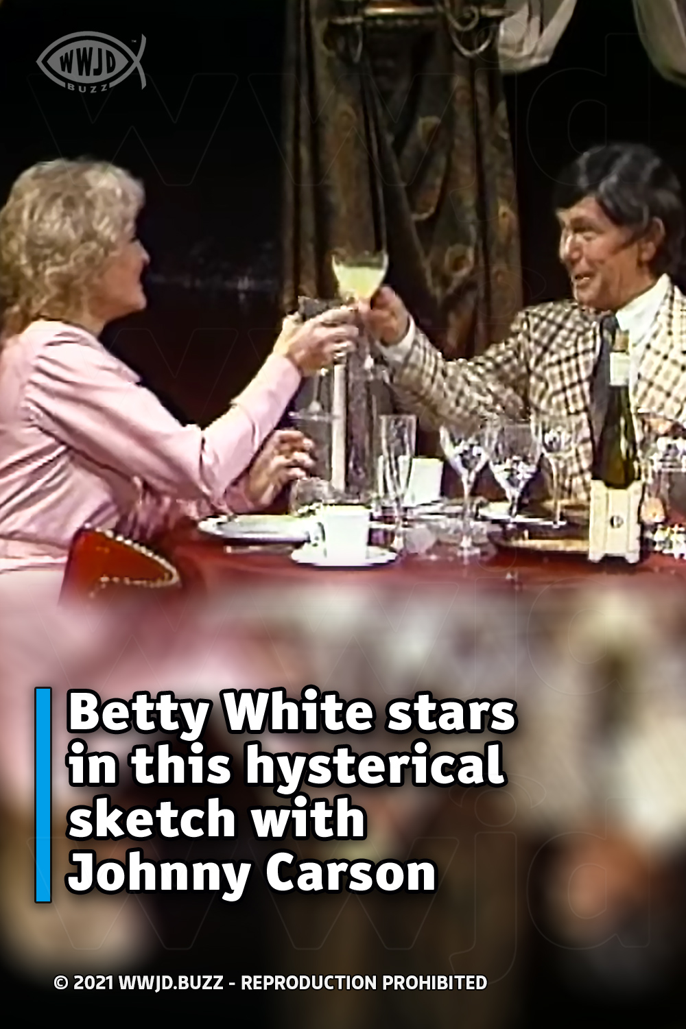 Betty White stars in this hysterical sketch with Johnny Carson