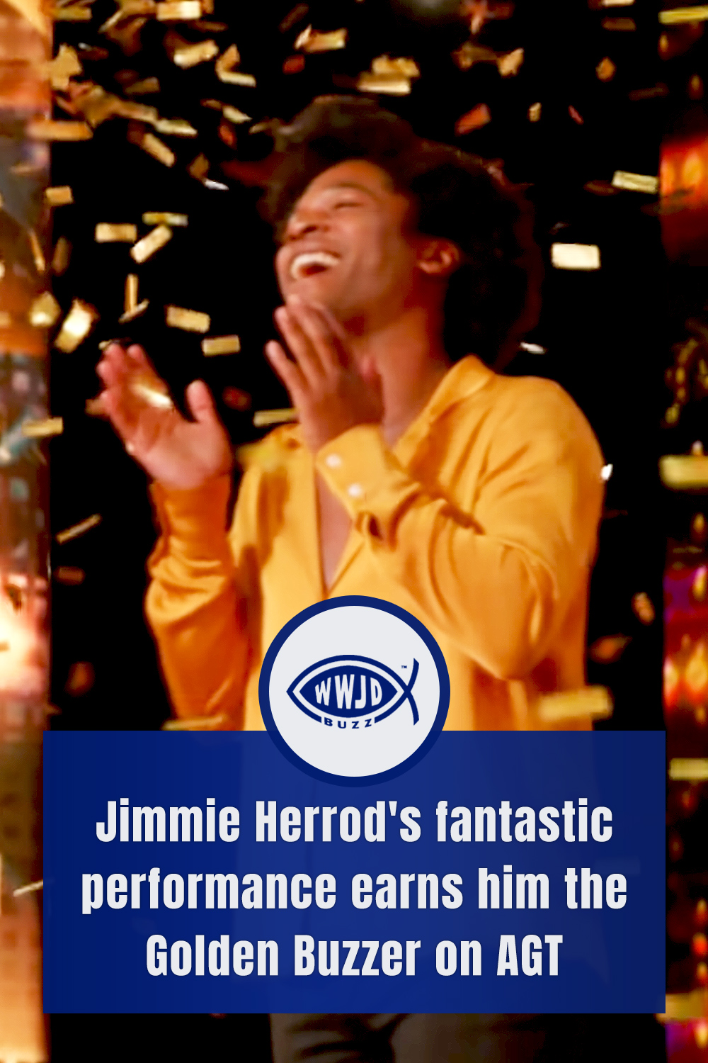 Jimmie Herrod\'s fantastic performance earns him the Golden Buzzer on AGT