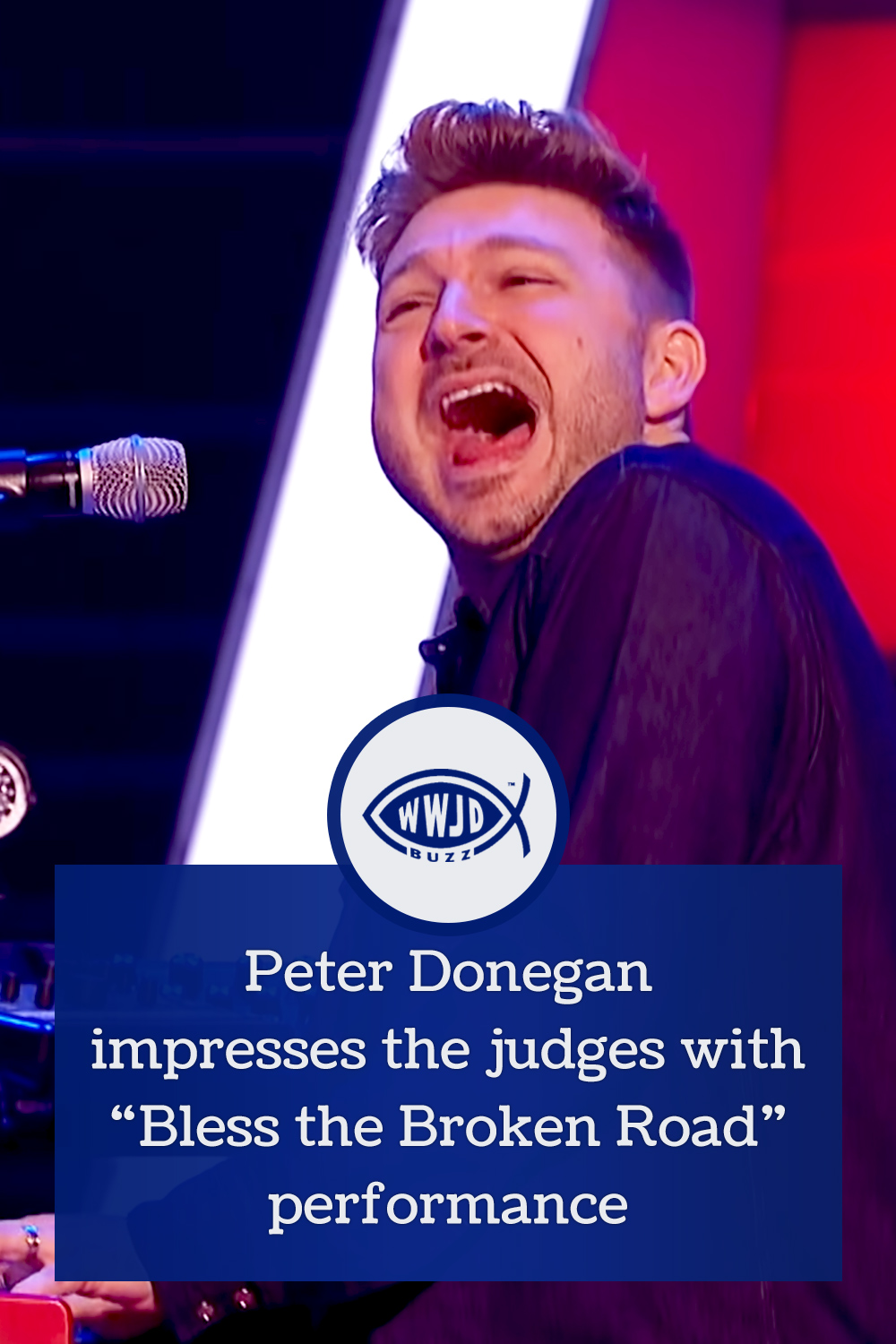 Peter Donegan impresses the judges with “Bless the Broken Road” performance