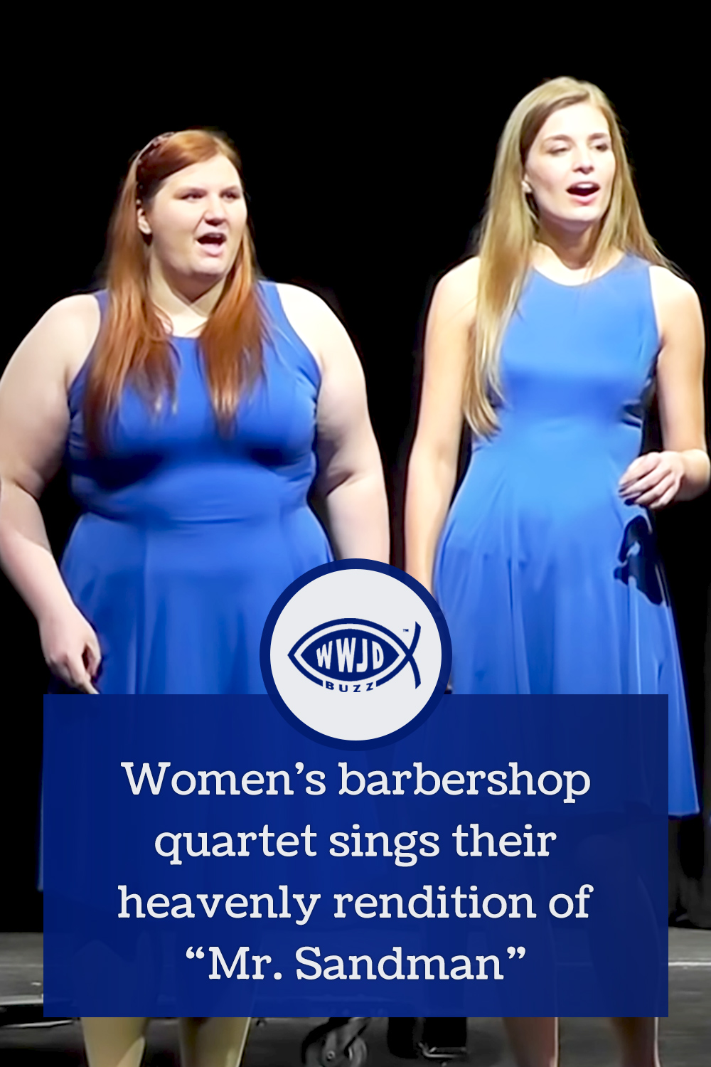 Women\'s barbershop quartet sings their heavenly rendition of “Mr. Sandman”