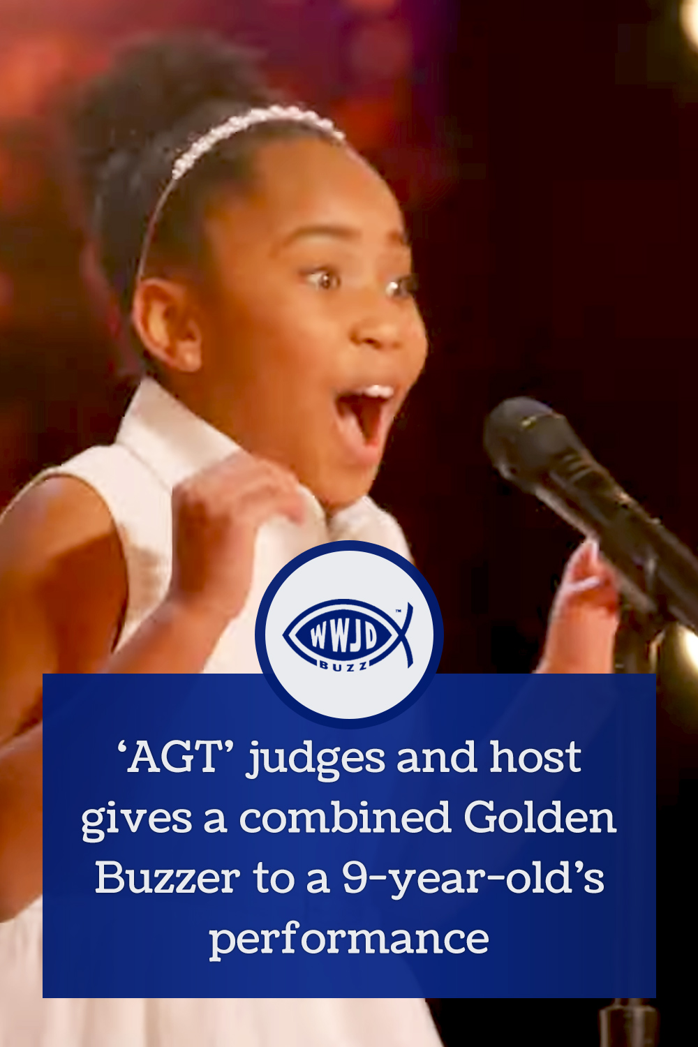 ‘AGT’ judges and host gives a combined Golden Buzzer to a 9-year-old’s performance