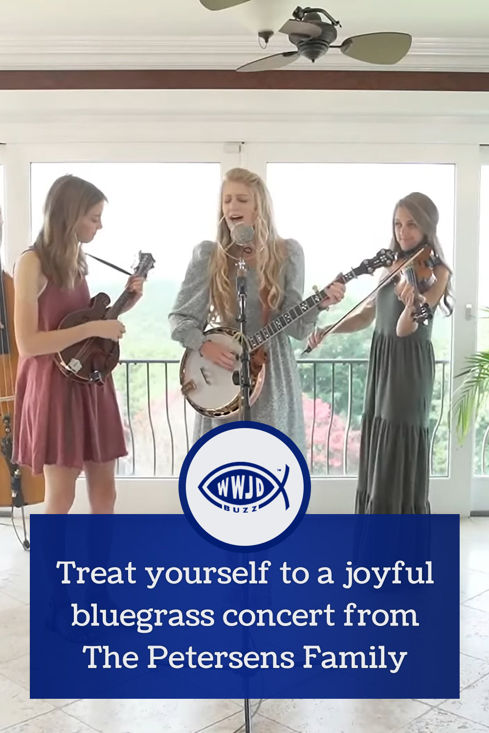 Treat yourself to a joyful bluegrass concert from The Petersens Family