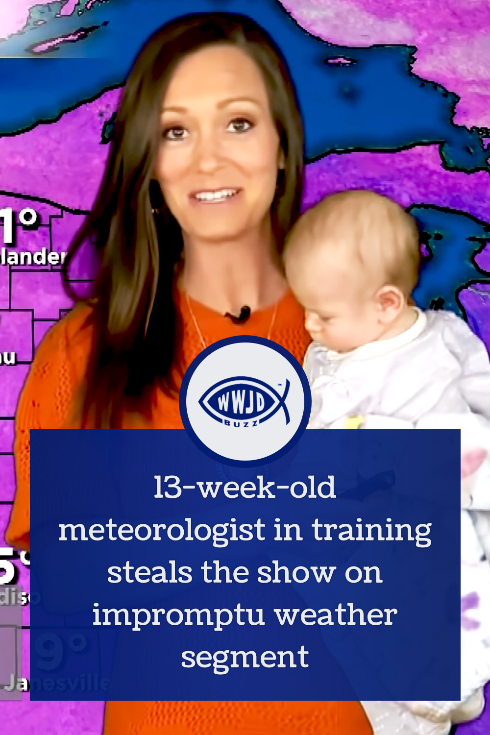 13-week-old meteorologist in training steals the show on impromptu weather segment