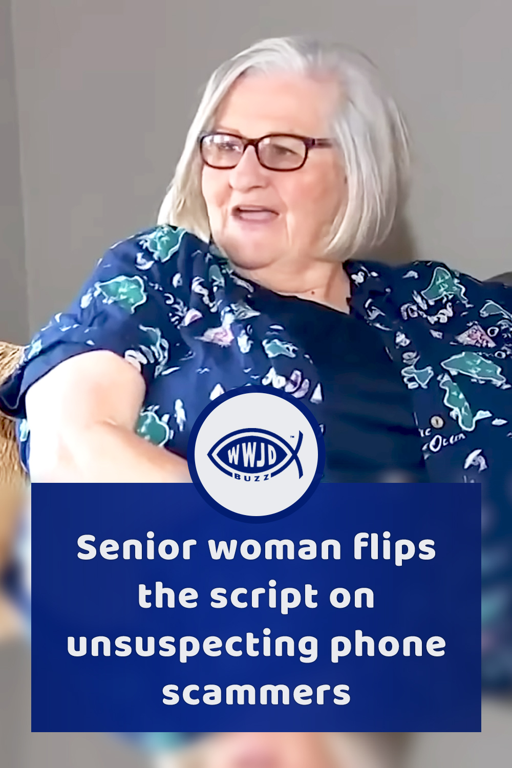 Senior woman flips the script on unsuspecting phone scammers