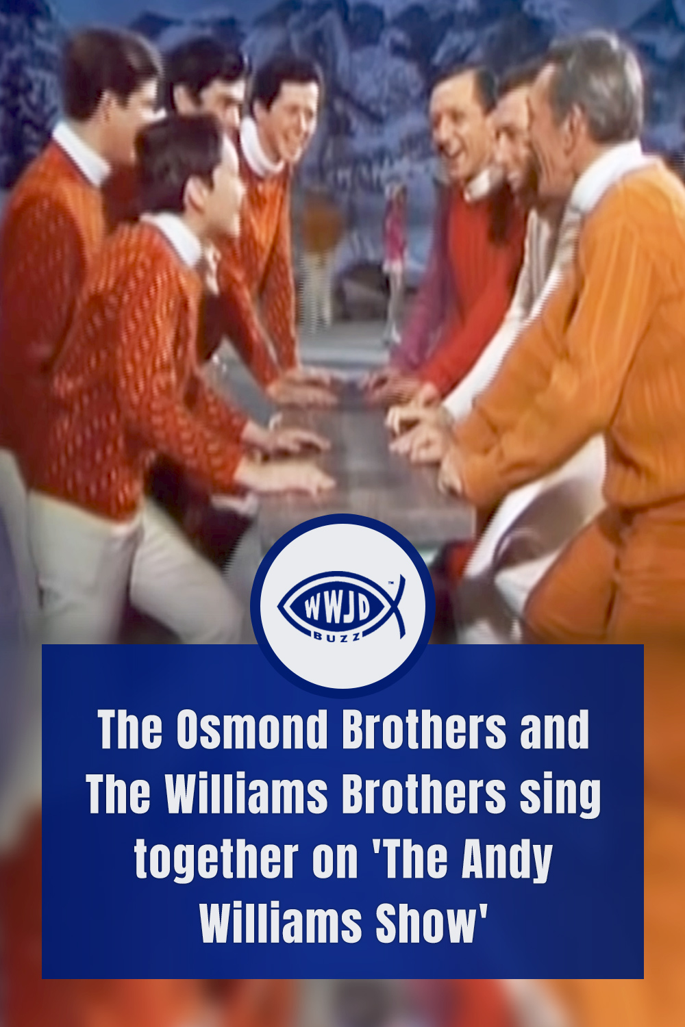 The Osmond Brothers and The Williams Brothers sing together on \'The Andy Williams Show\'