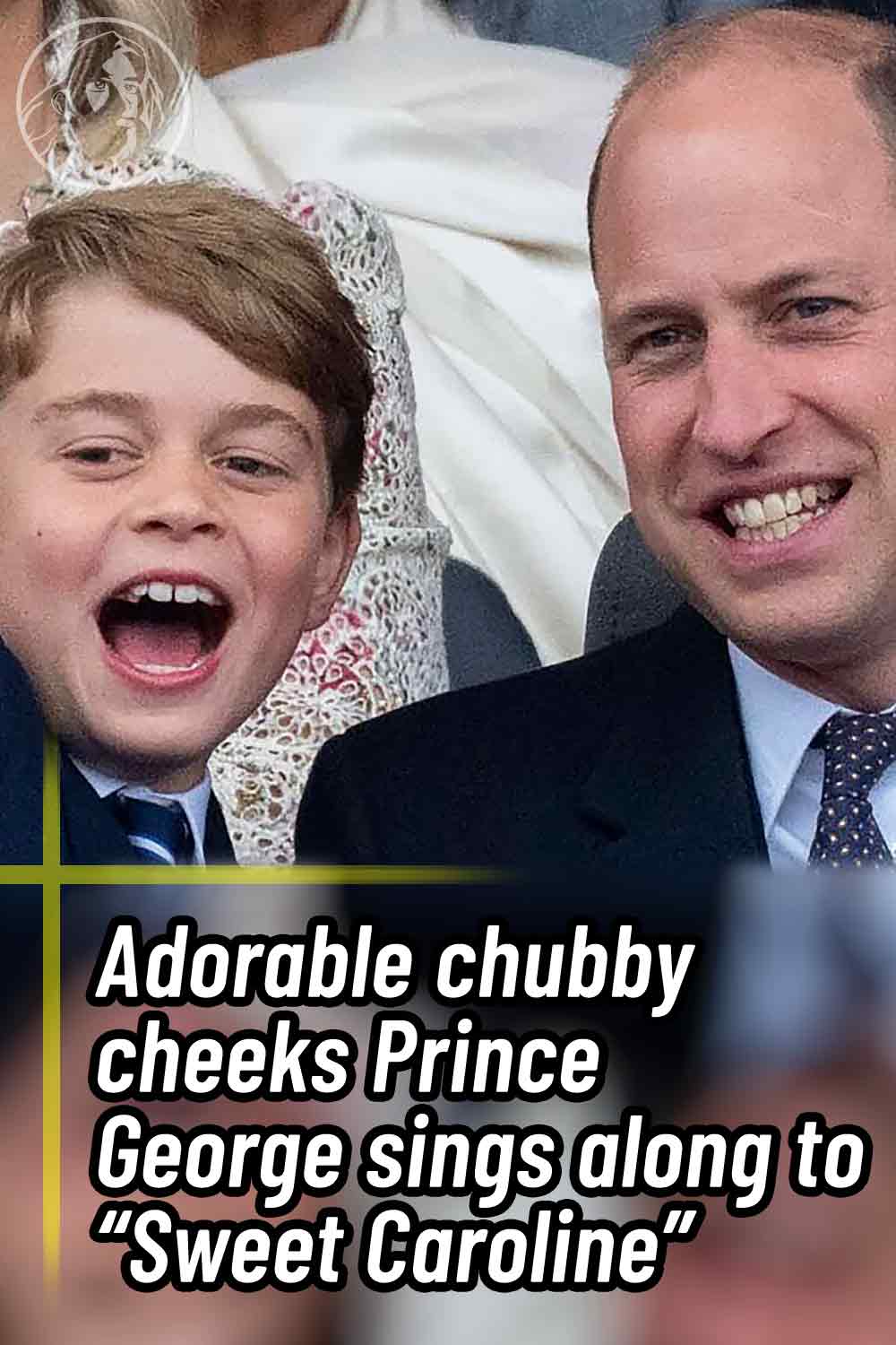 Adorable chubby cheeks Prince George sings along to “Sweet Caroline”