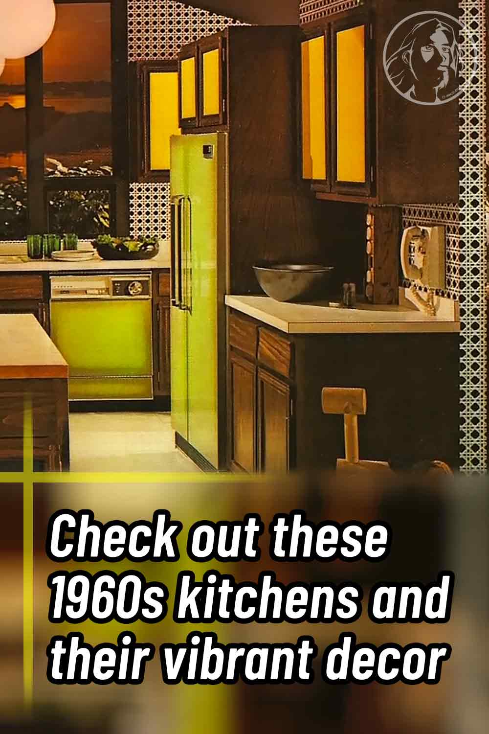Check out these 1960s kitchens and their vibrant decor