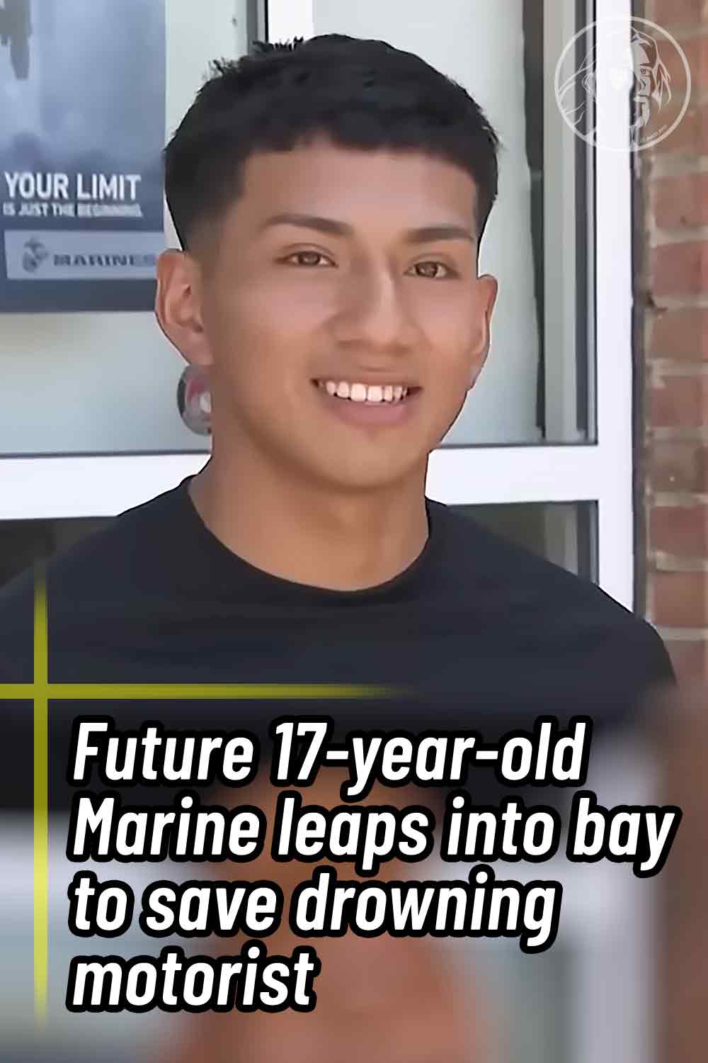 Future 17-year-old Marine leaps into bay to save drowning motorist