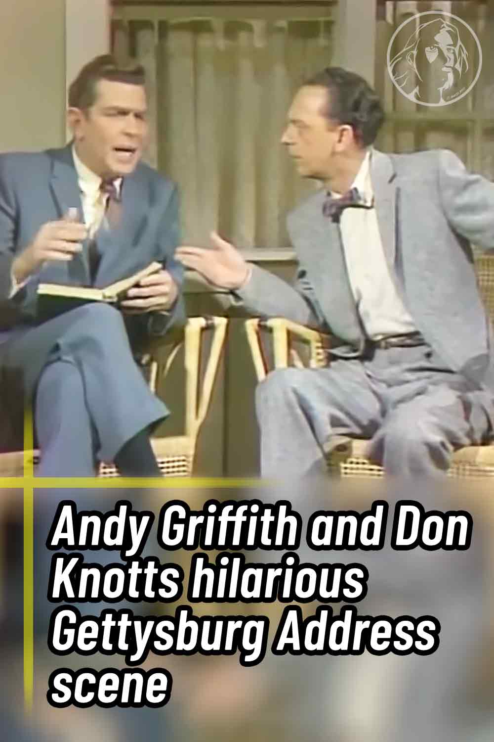 Andy Griffith and Don Knotts hilarious Gettysburg Address scene