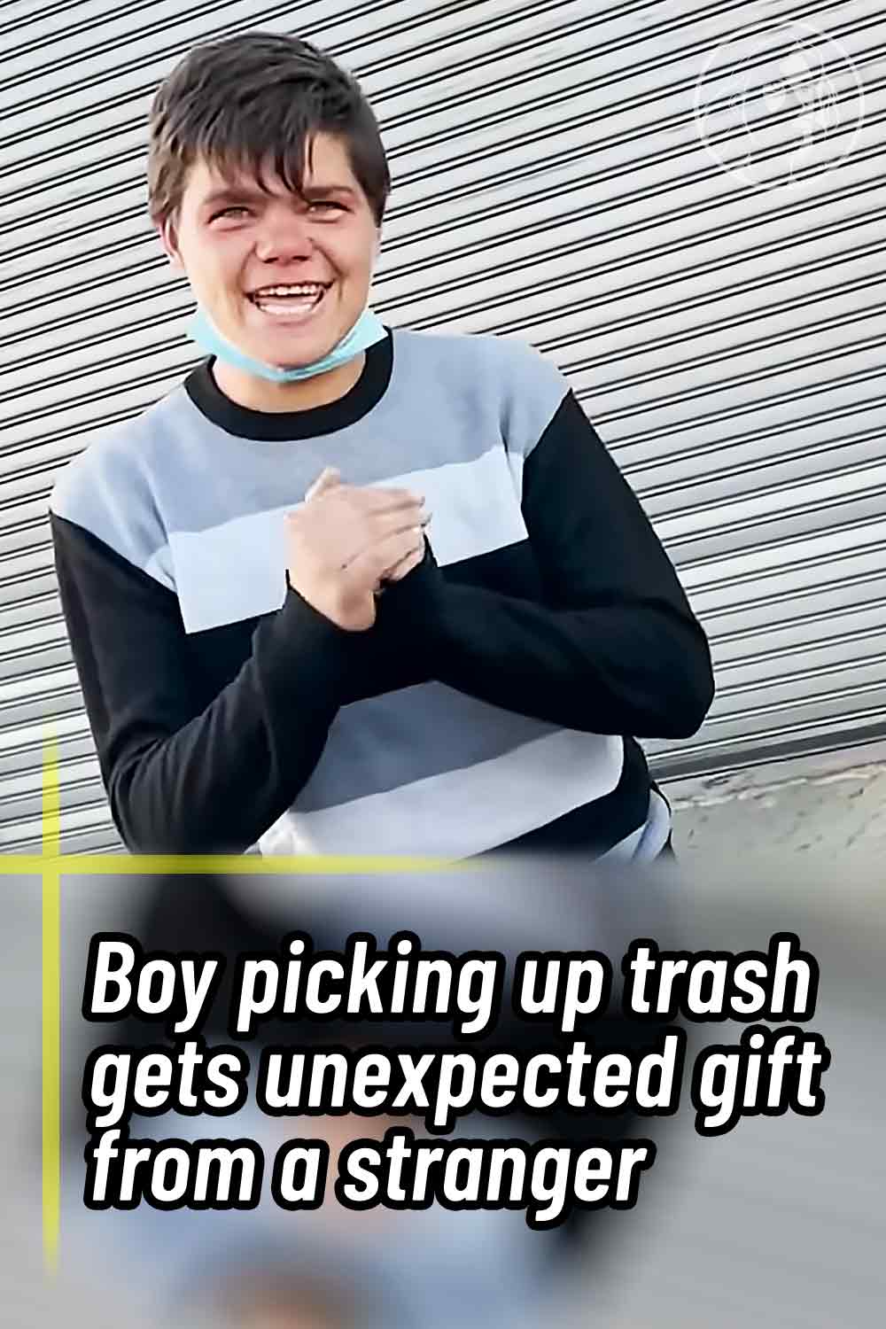 Boy picking up trash gets unexpected gift from a stranger